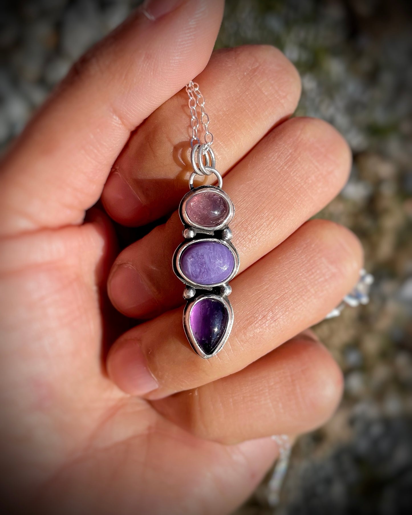 Plum Blush Pendant
