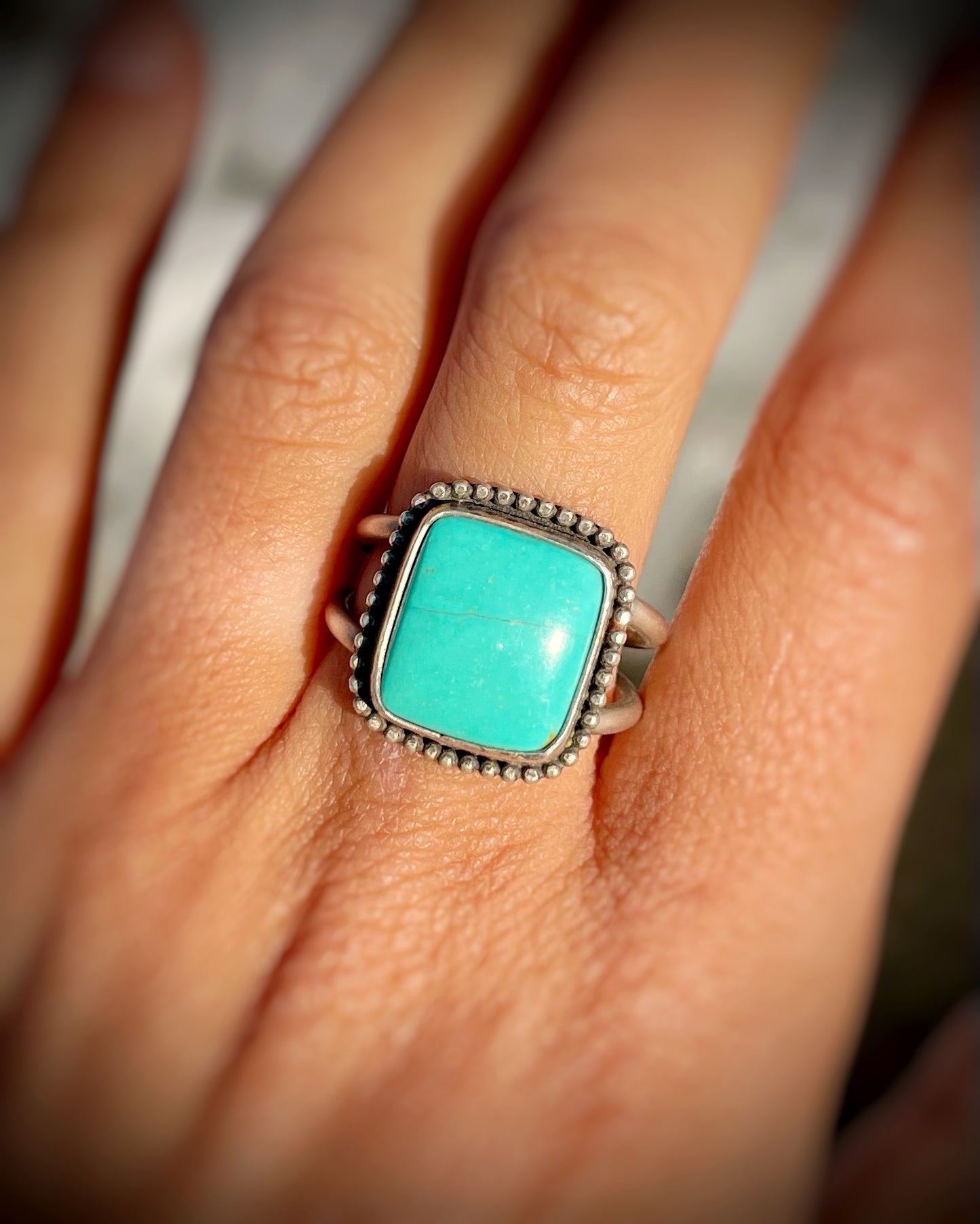 Turquoise Square Ring