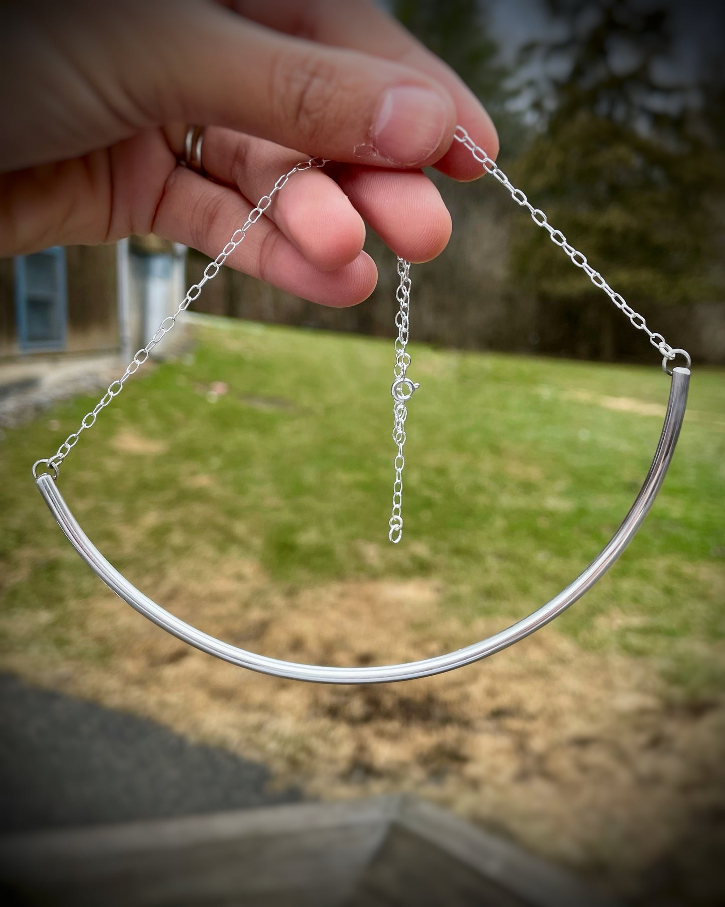 Sterling Silver Collar Necklace