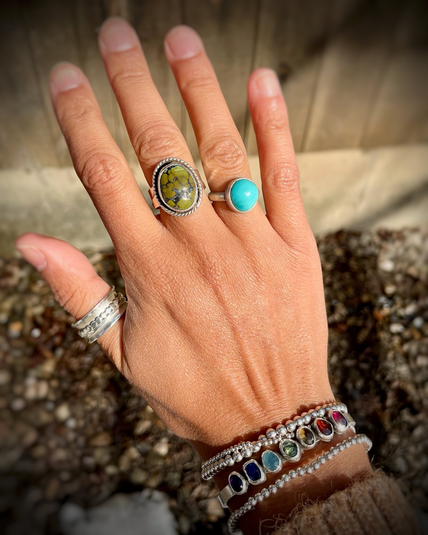 Fox Mine Turquoise Nugget Ring