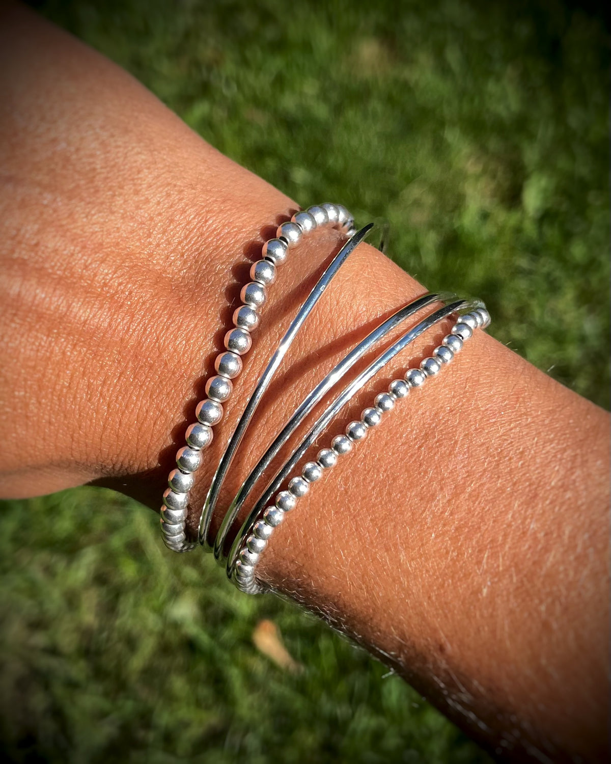 Minimalist Sterling Silver Stacking Cuffi