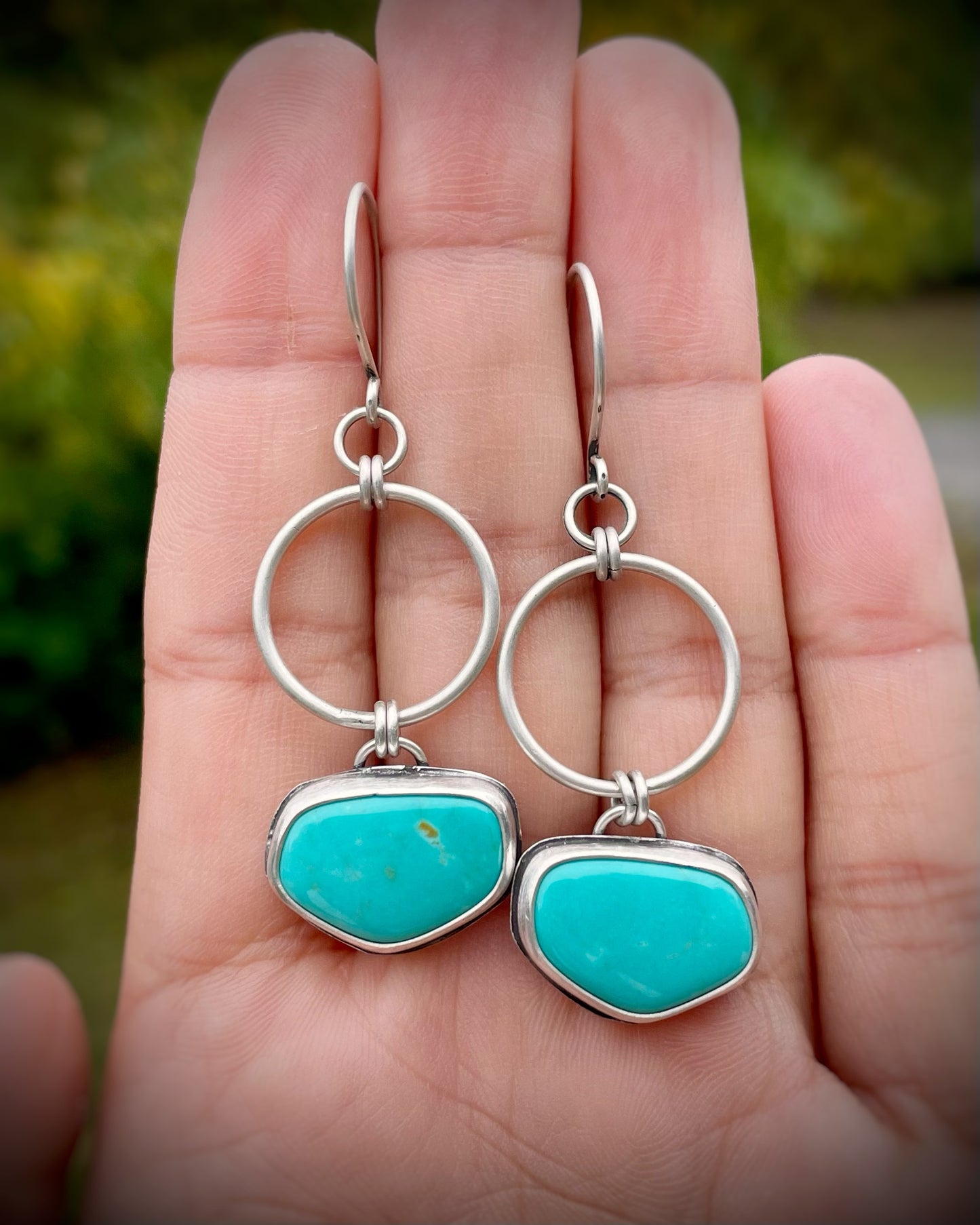 Tyrone Turquoise Orbit Dangles