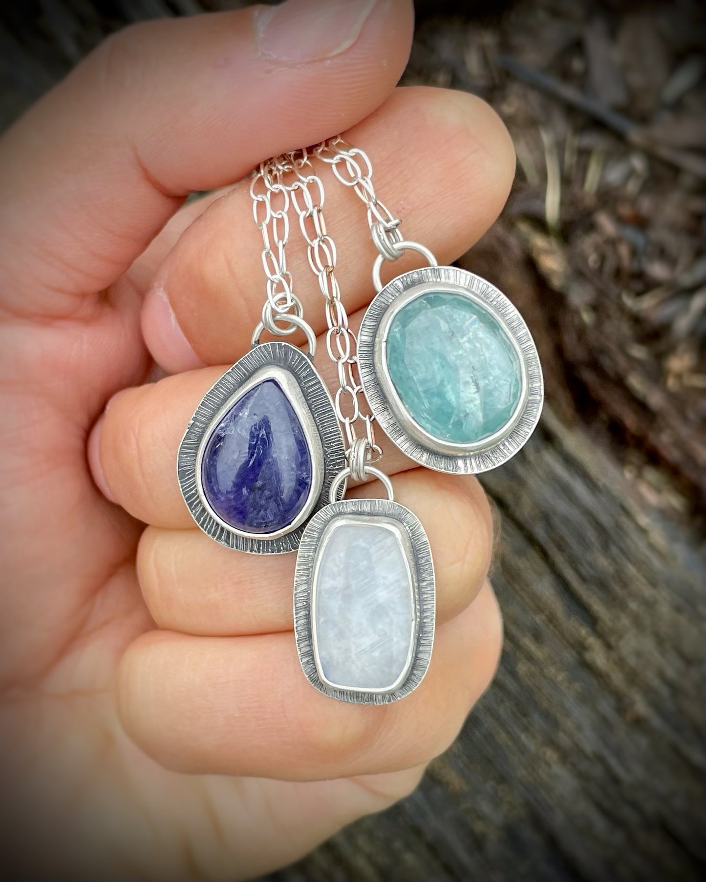 Etched Edge Pendants