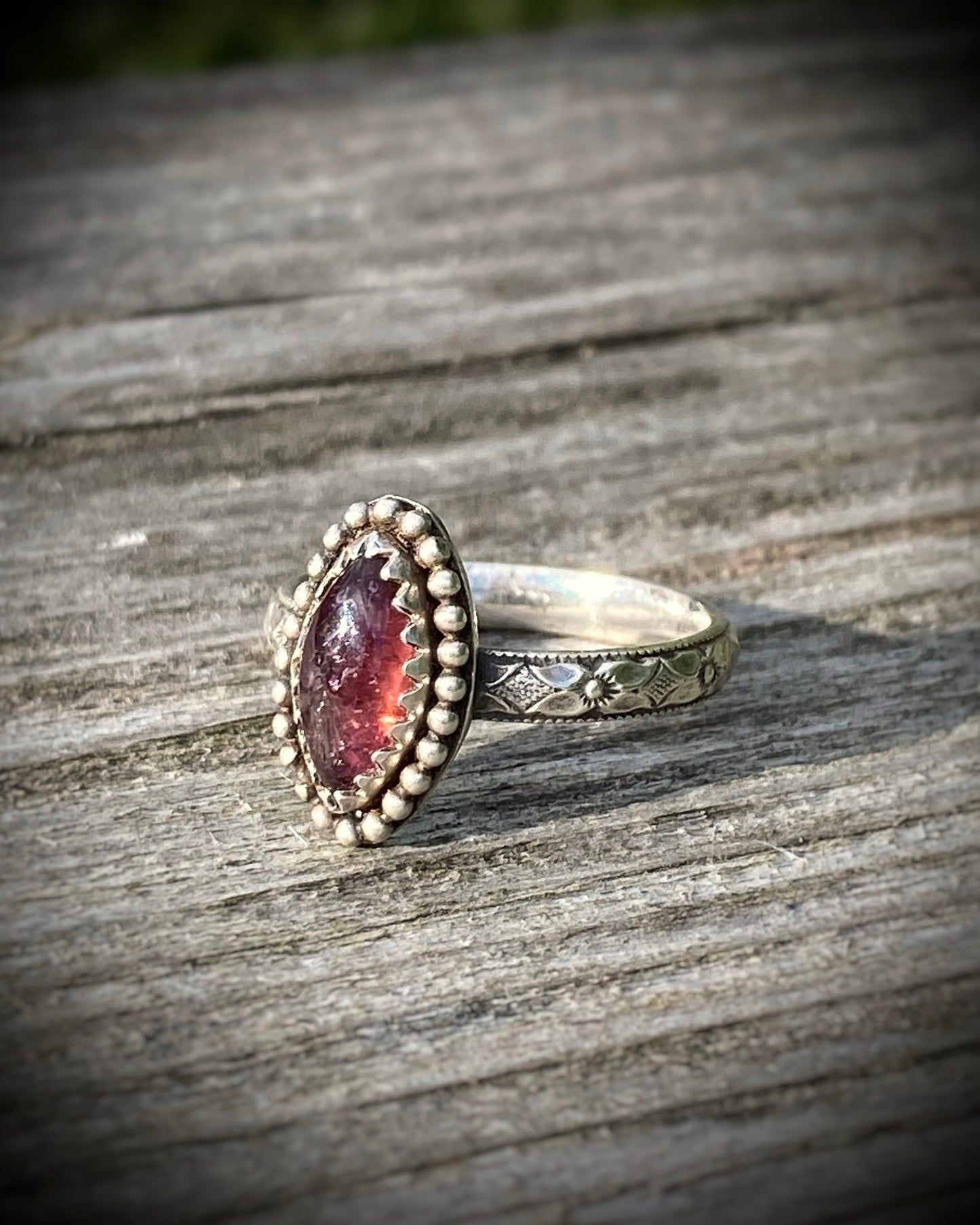 Marquise Pink Tourmaline Ring