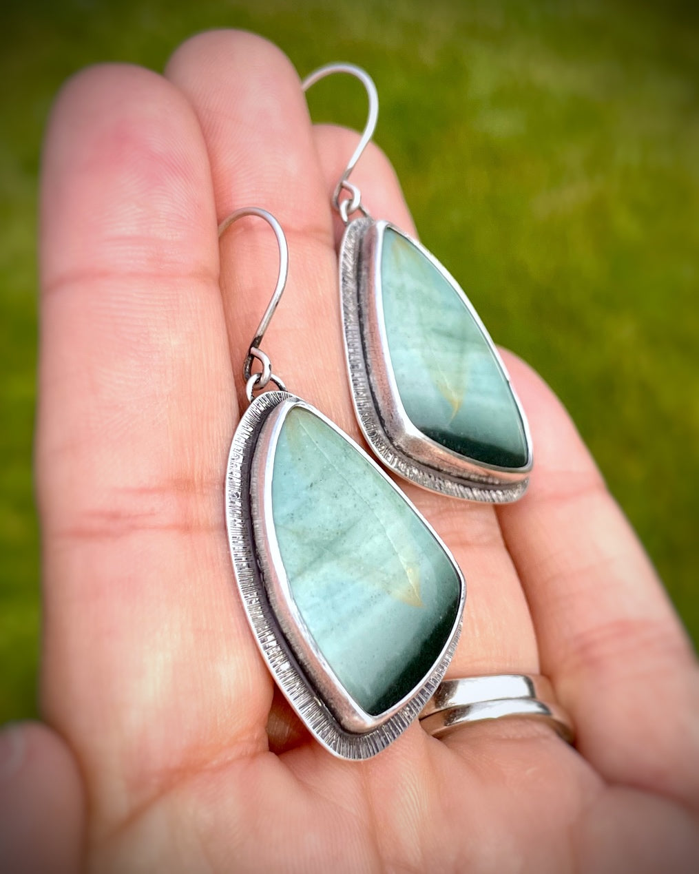 Polychrome Jasper Drop Earrings