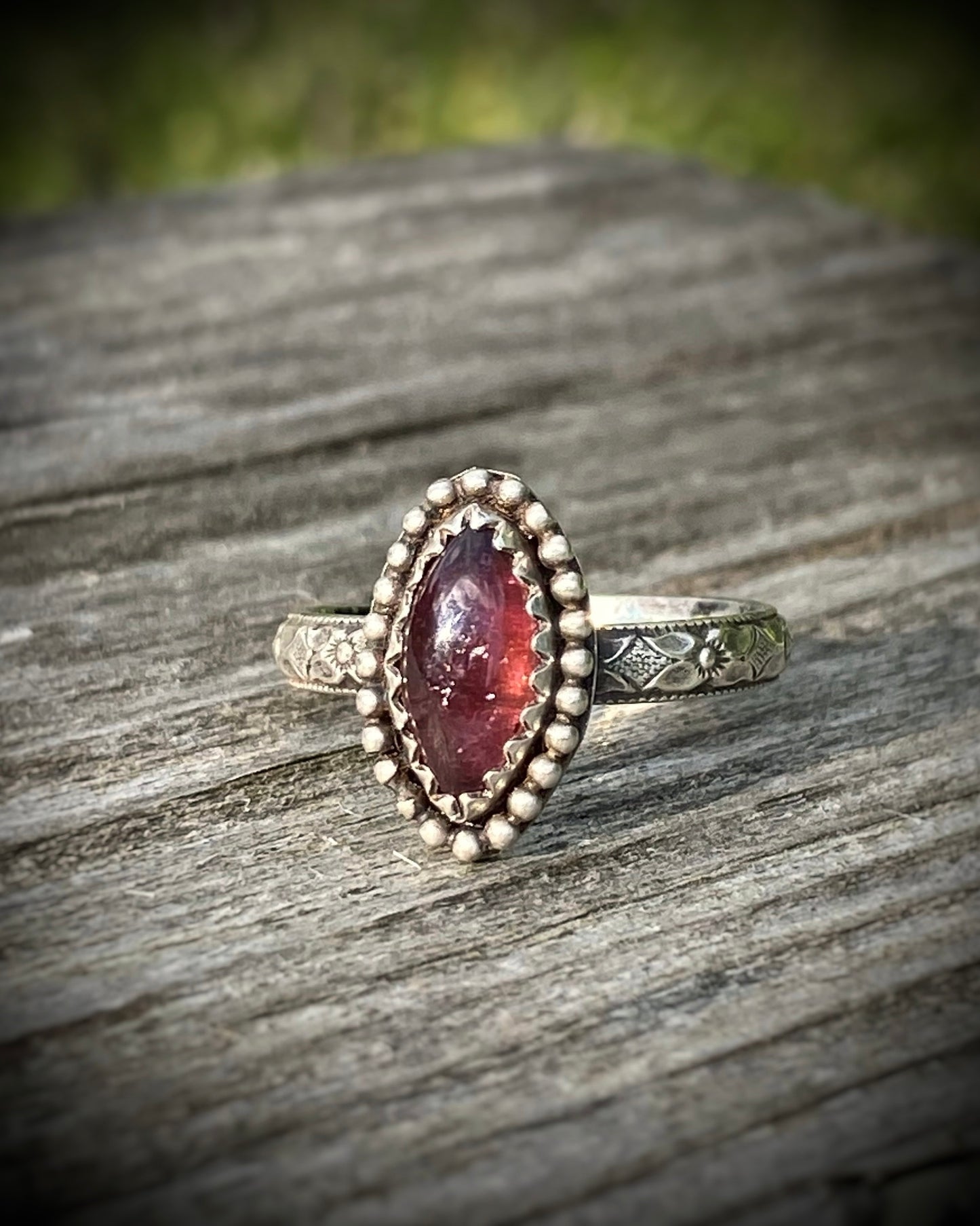 Marquise Pink Tourmaline Ring