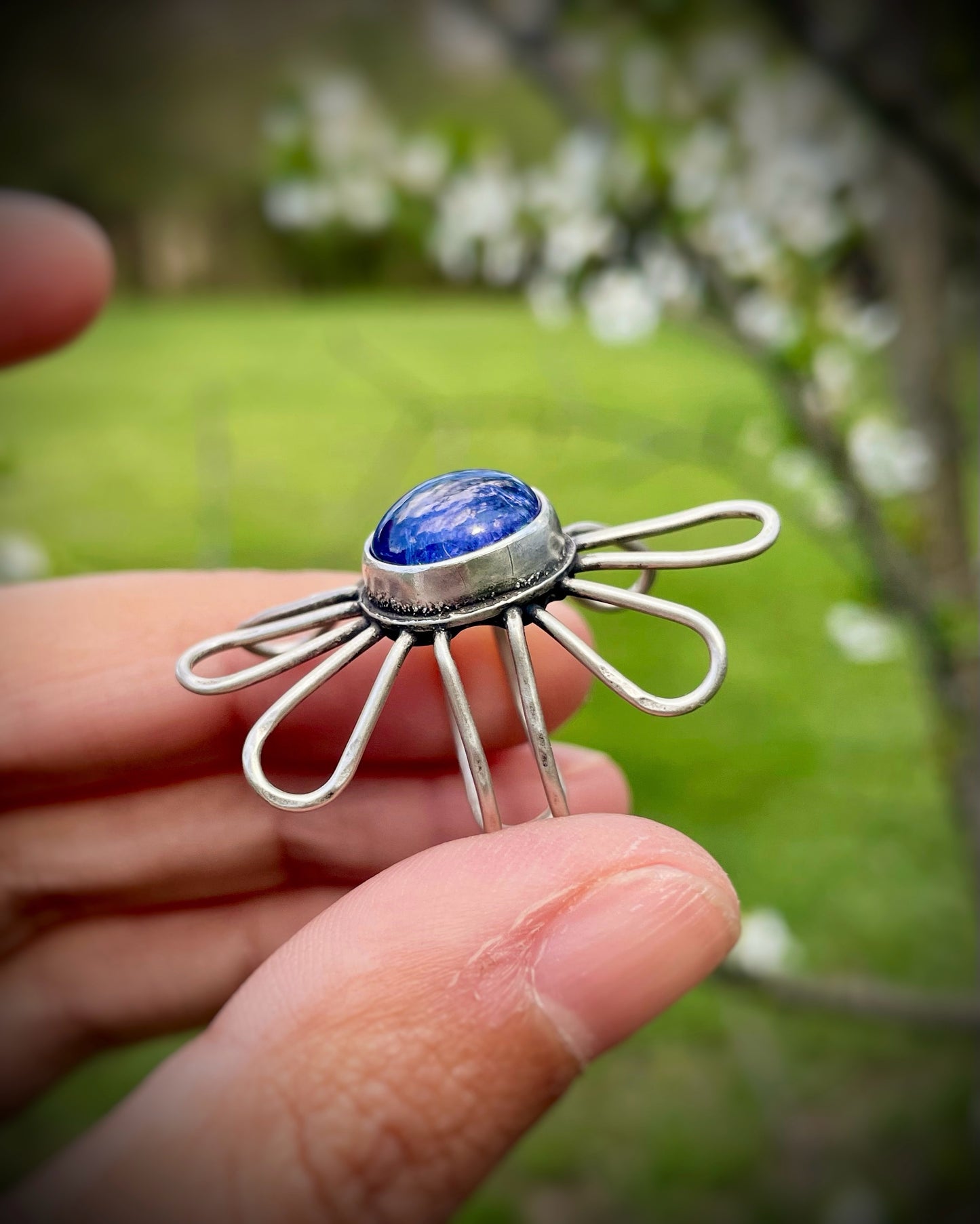 Tanzanite Flower Ring I