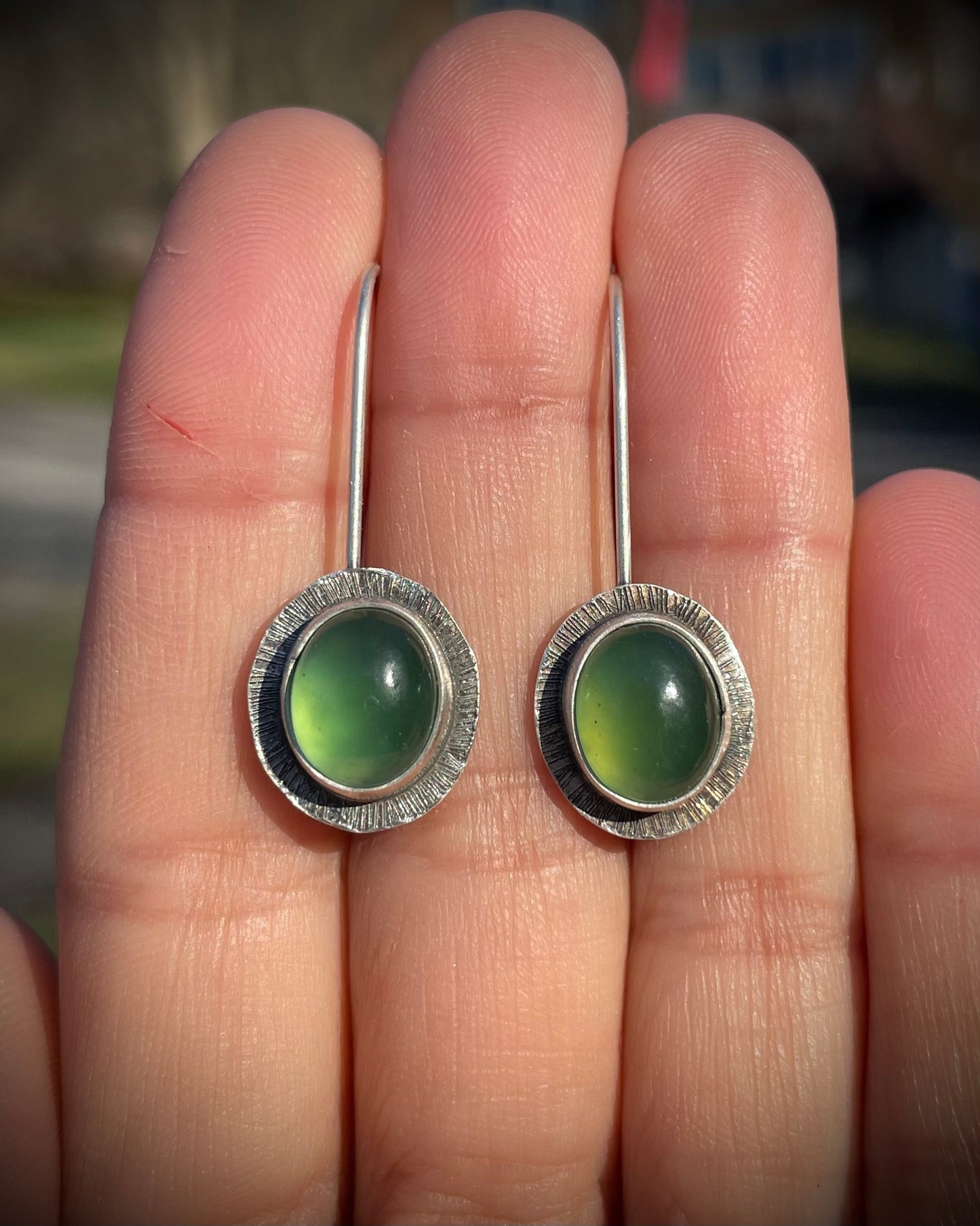 Gemstone Drop Earrings