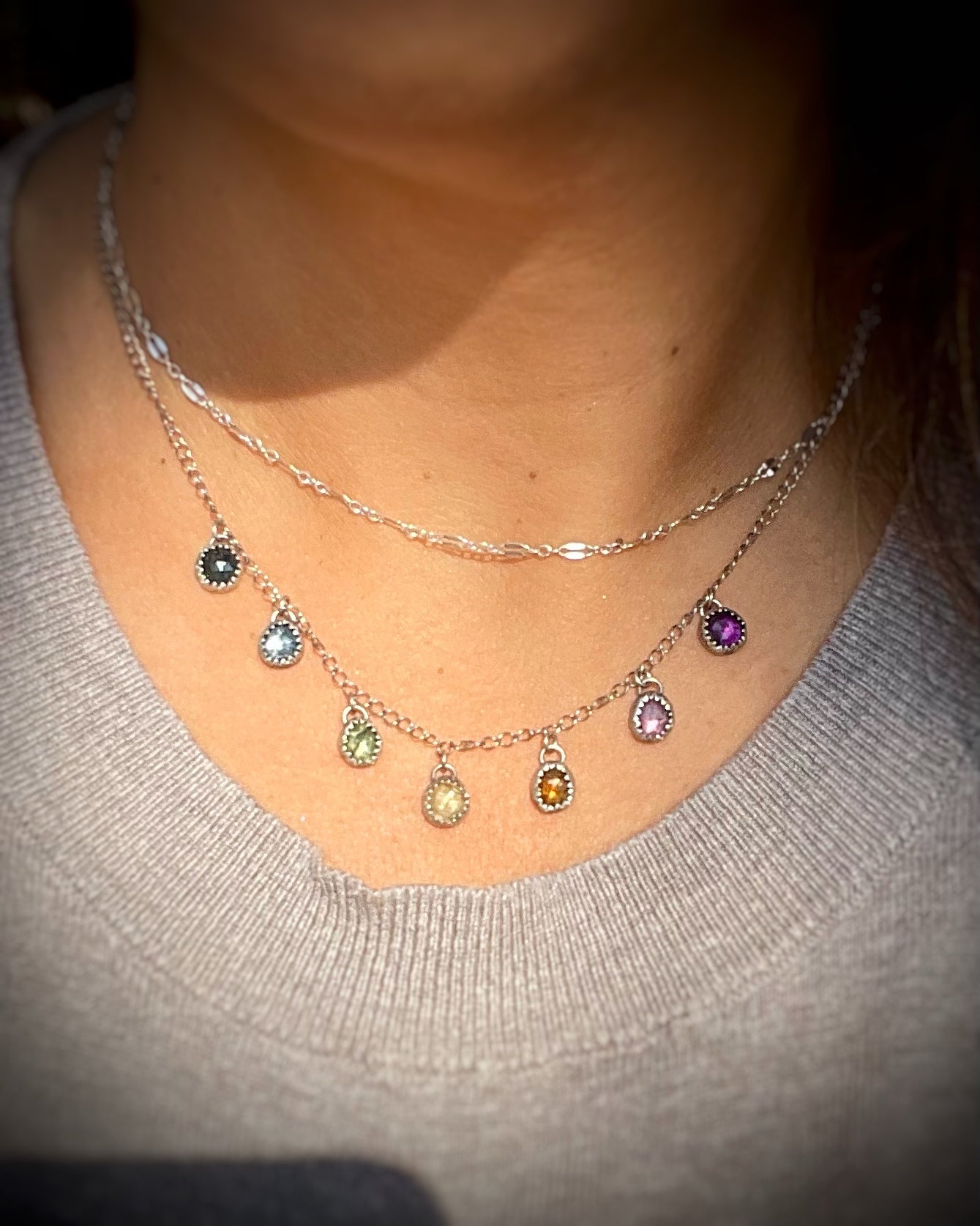 Rainbow Charm Necklace