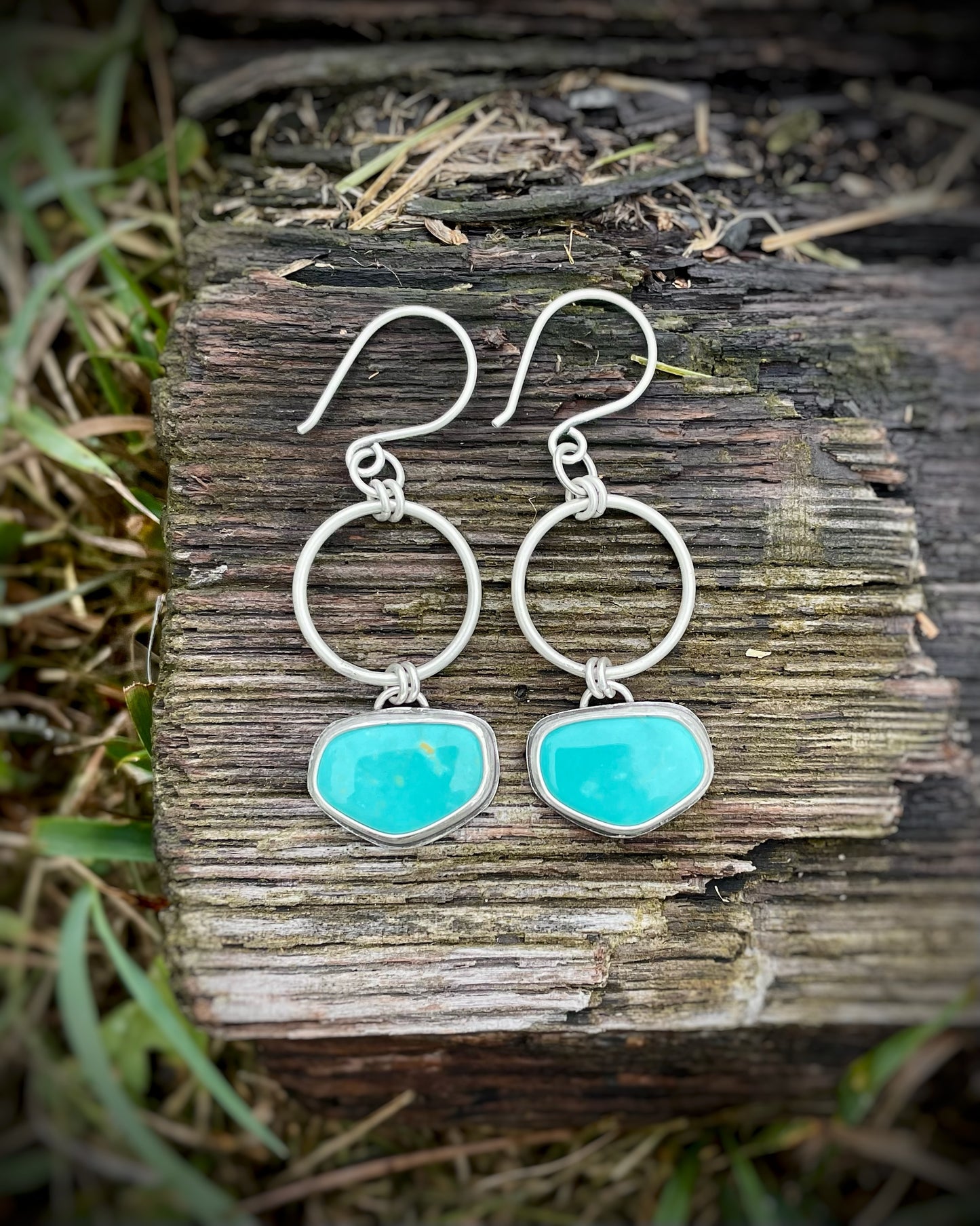 Tyrone Turquoise Orbit Dangles