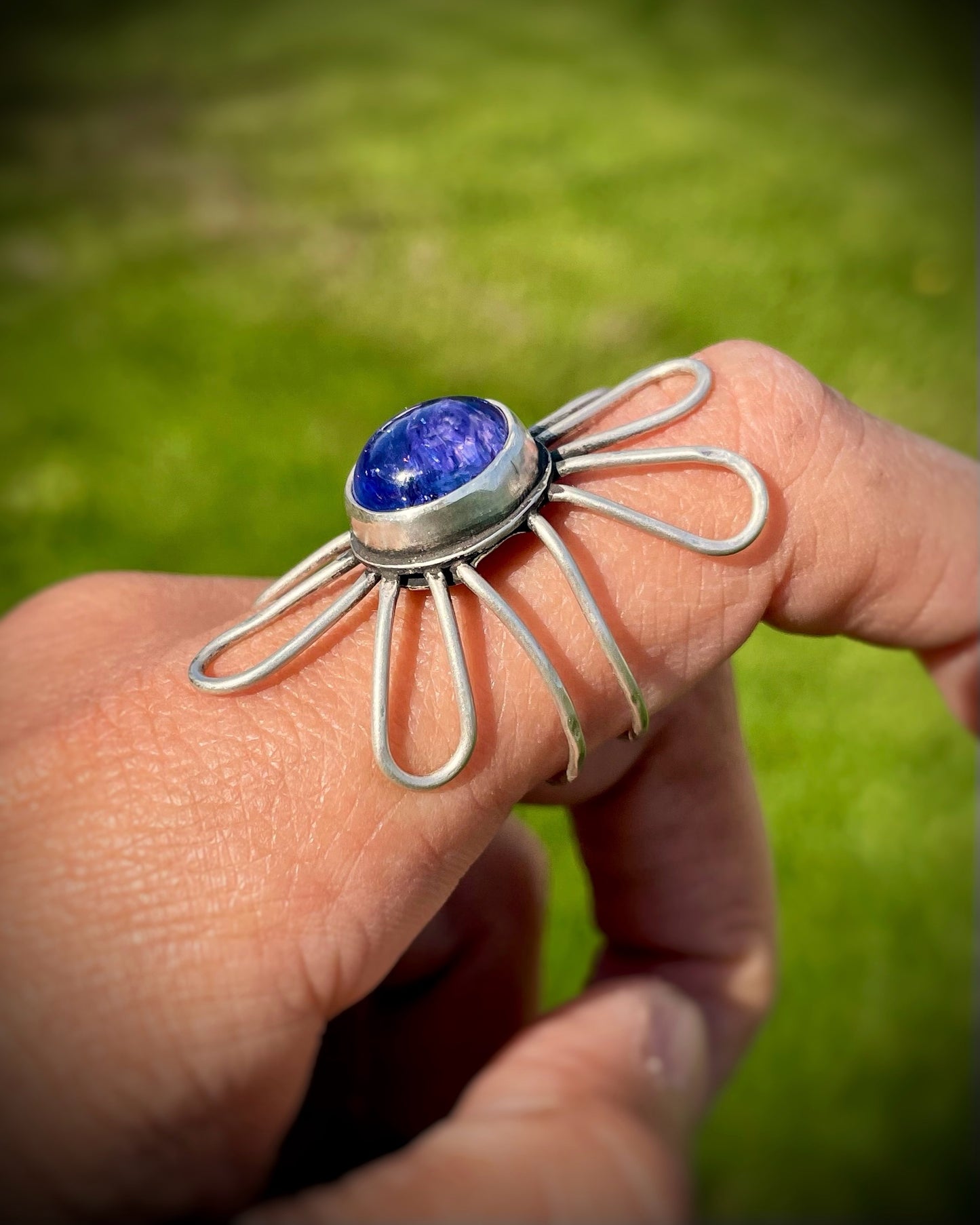 Tanzanite Flower Ring I
