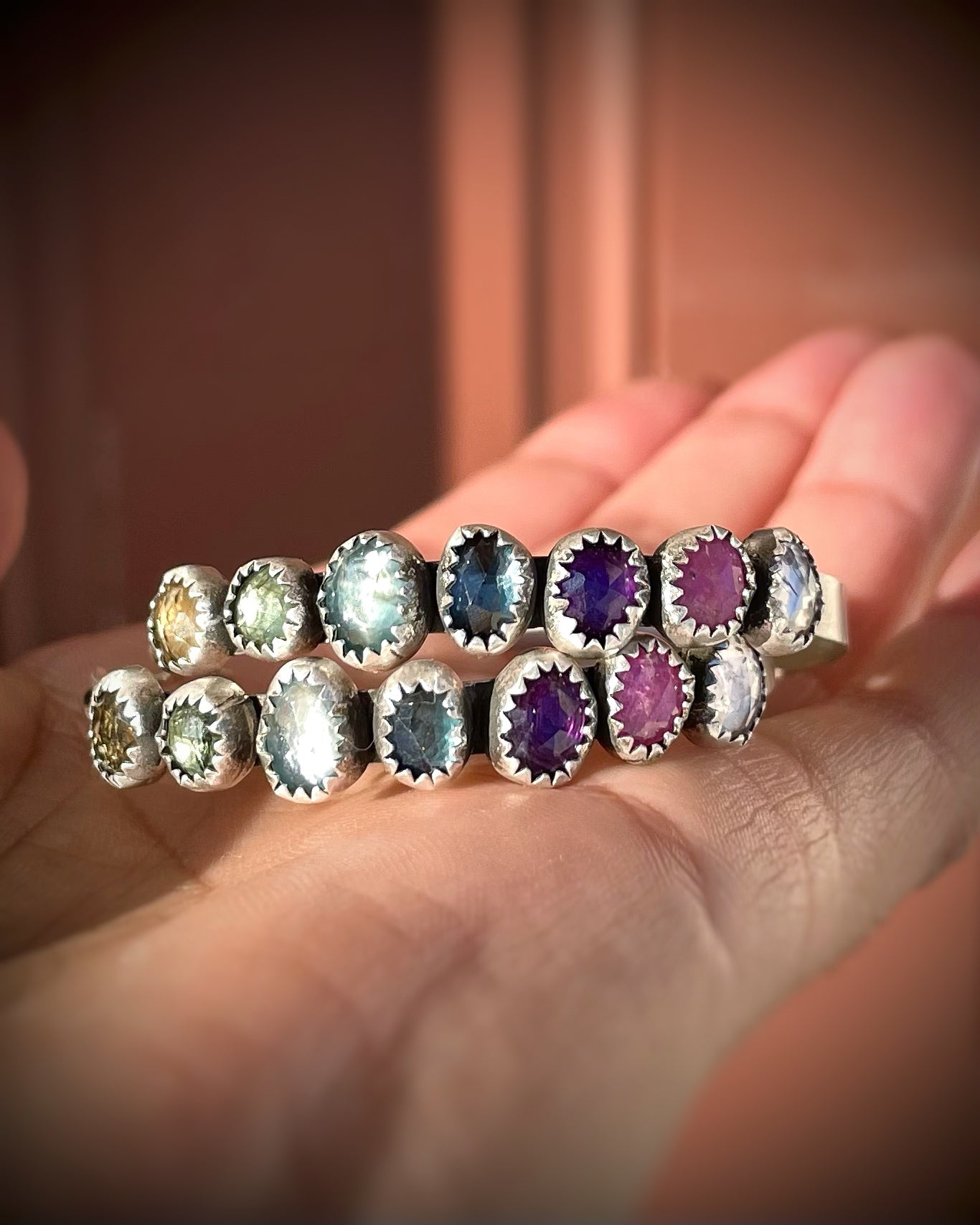 Rainbow Kaleidoscope Hoops