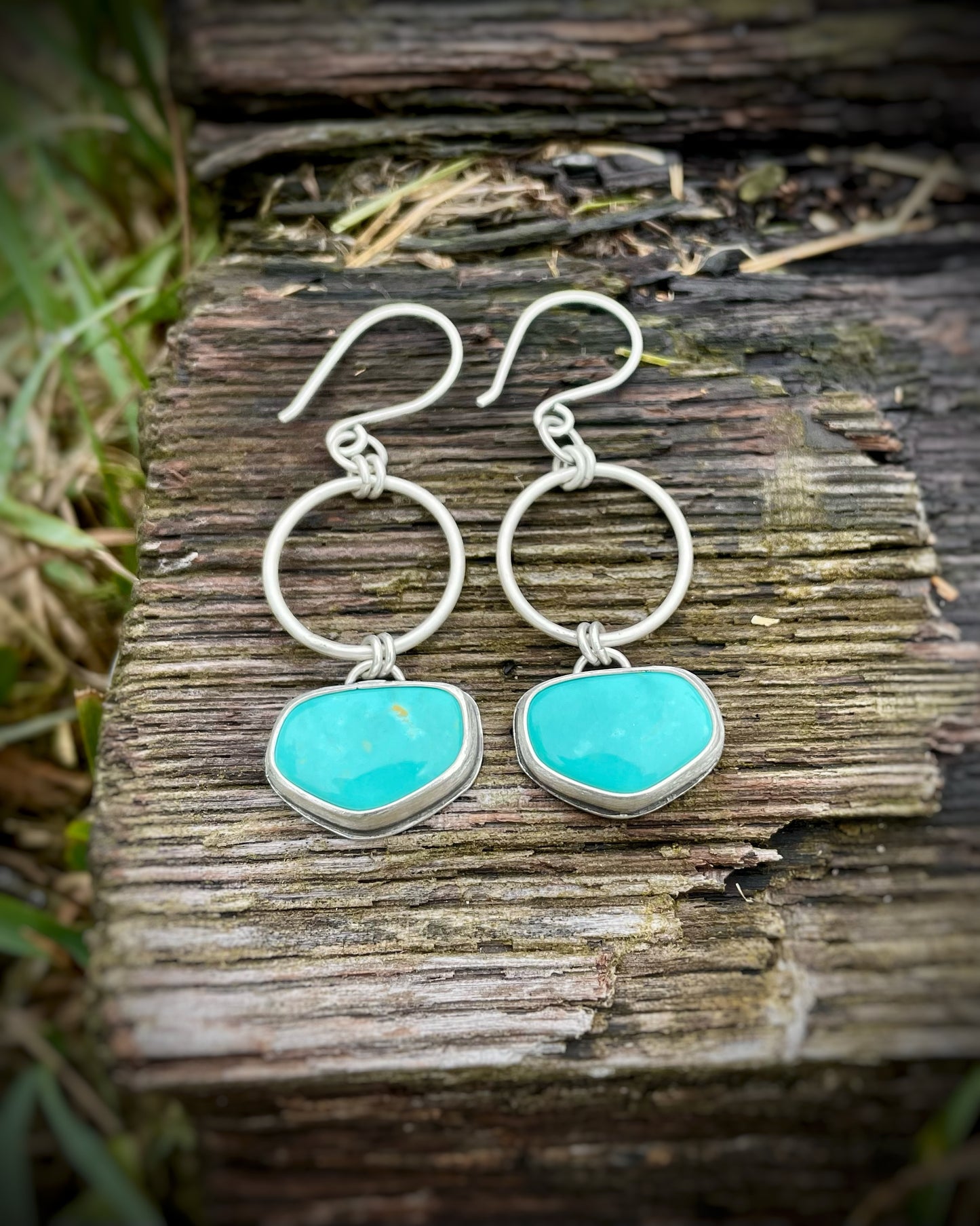 Tyrone Turquoise Orbit Dangles