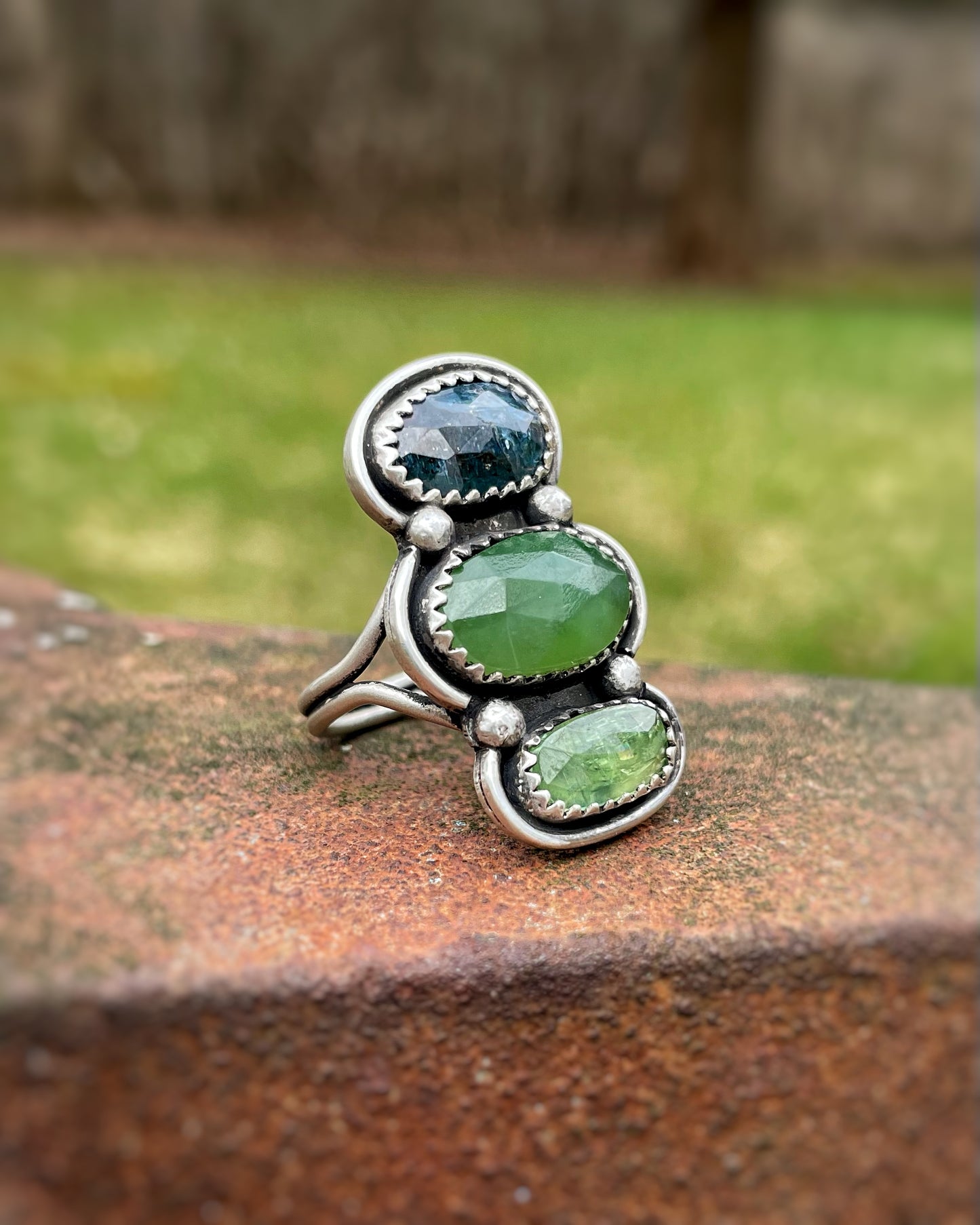 Multi-Gemstone Ring - Lush Greens