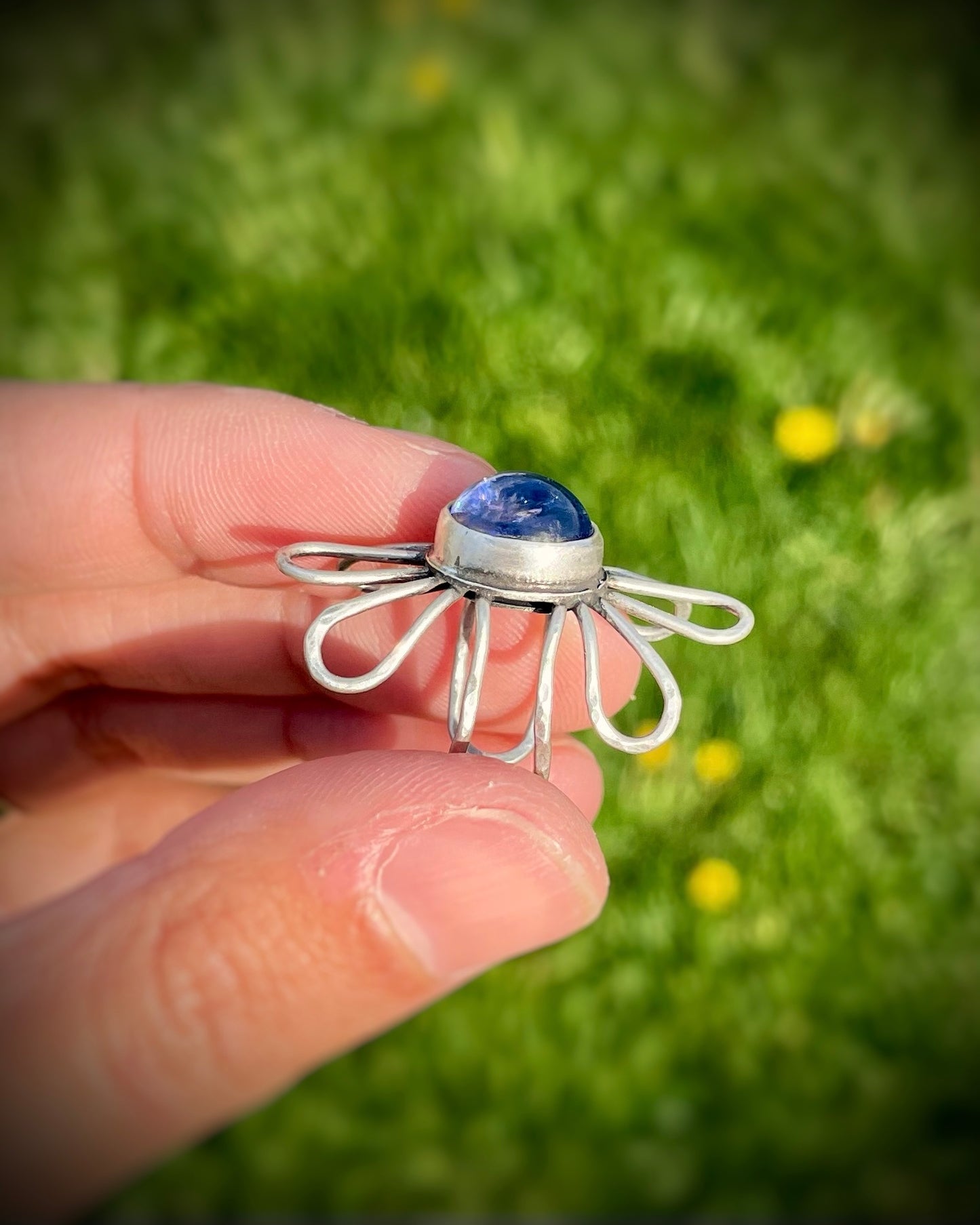 Tanzanite Flower Ring II