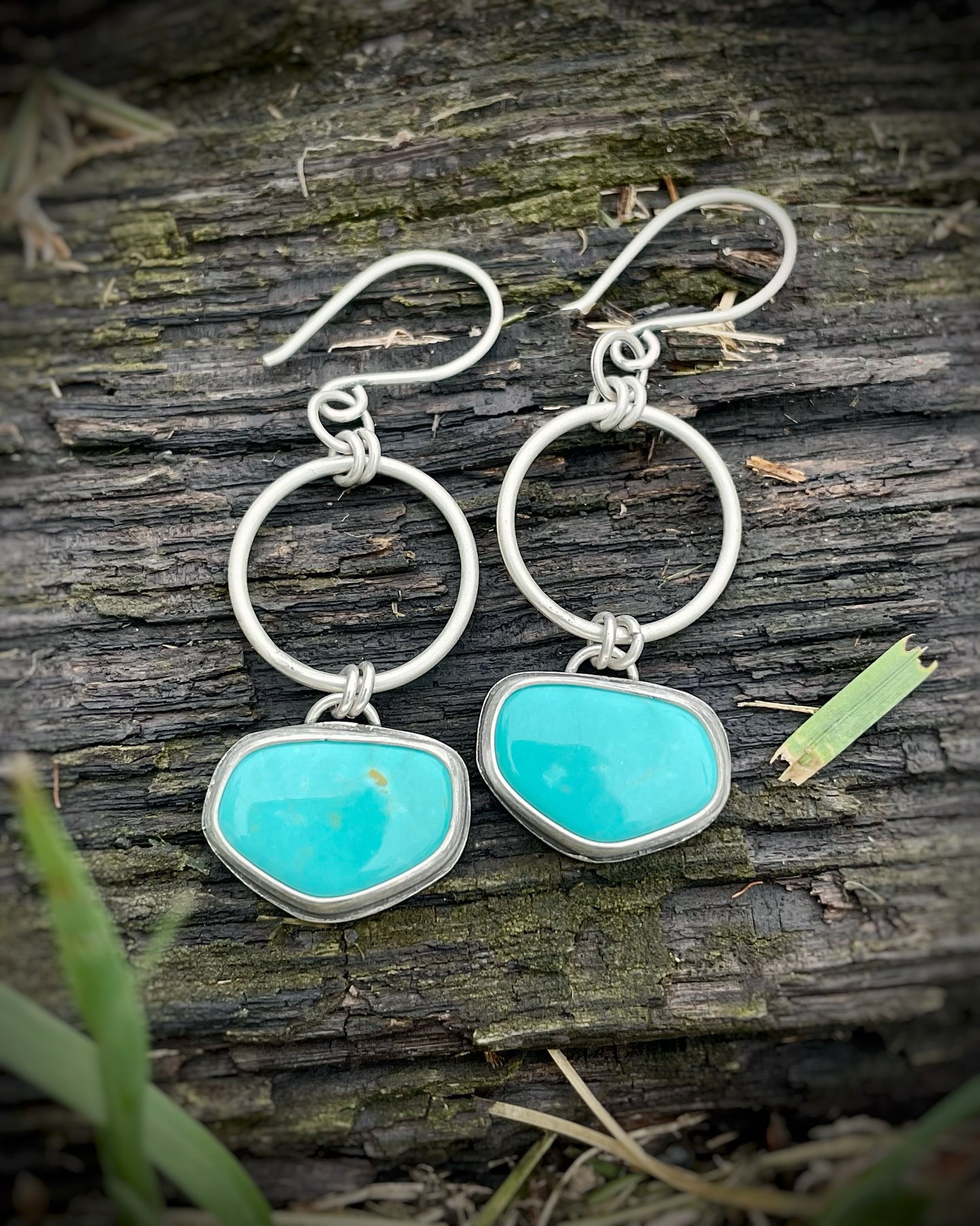 Tyrone Turquoise Orbit Dangles