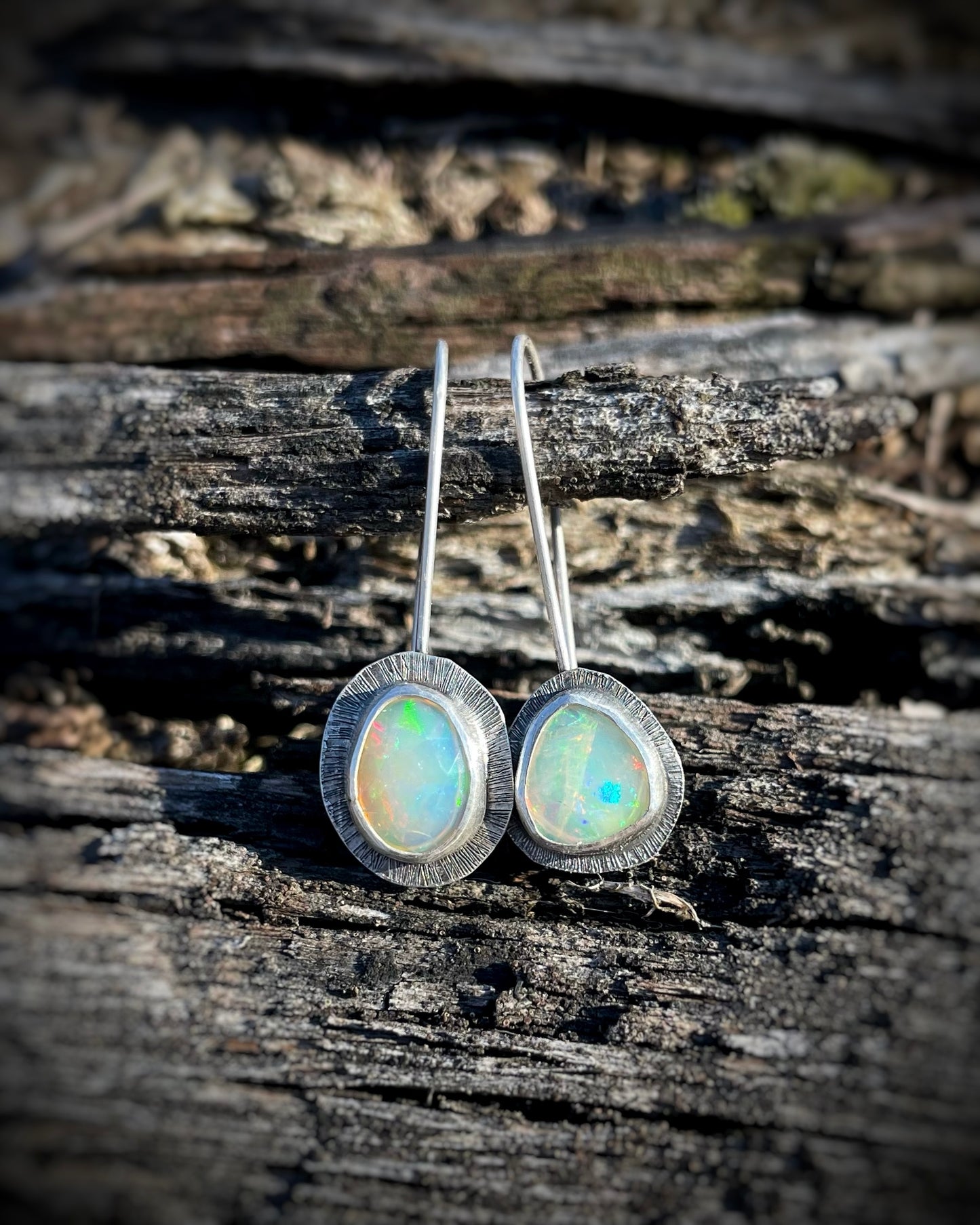 Gemstone Drop Earrings