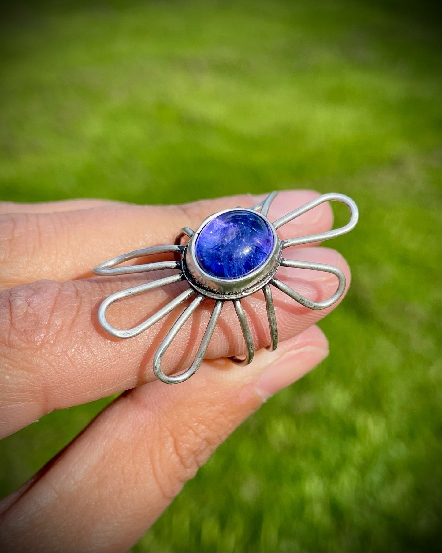 Tanzanite Flower Ring I