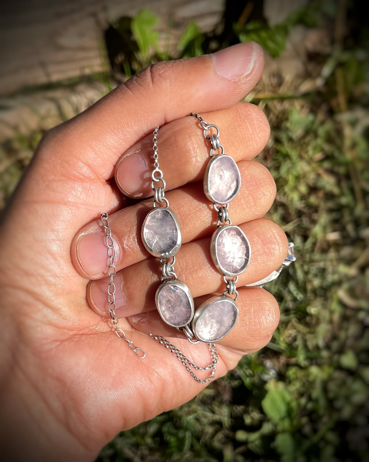 Morganite Gemstone Necklace