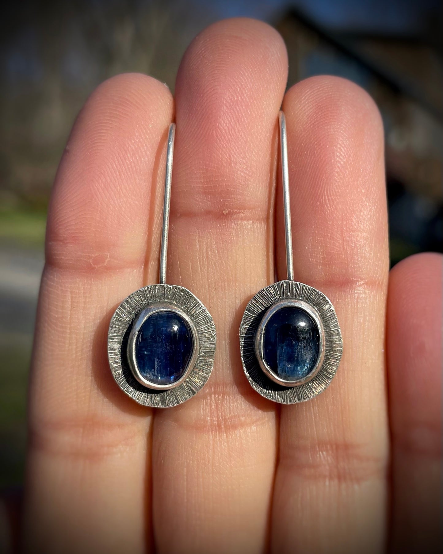 Gemstone Drop Earrings