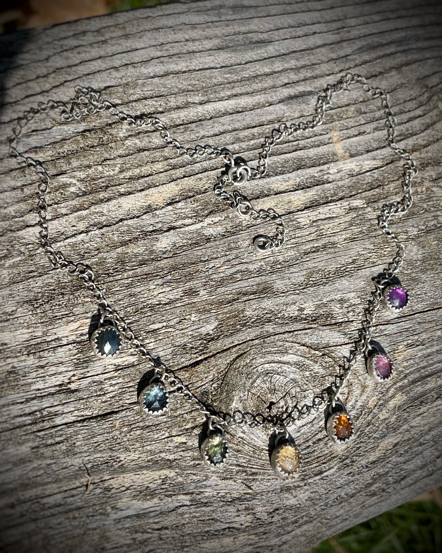 Rainbow Charm Necklace