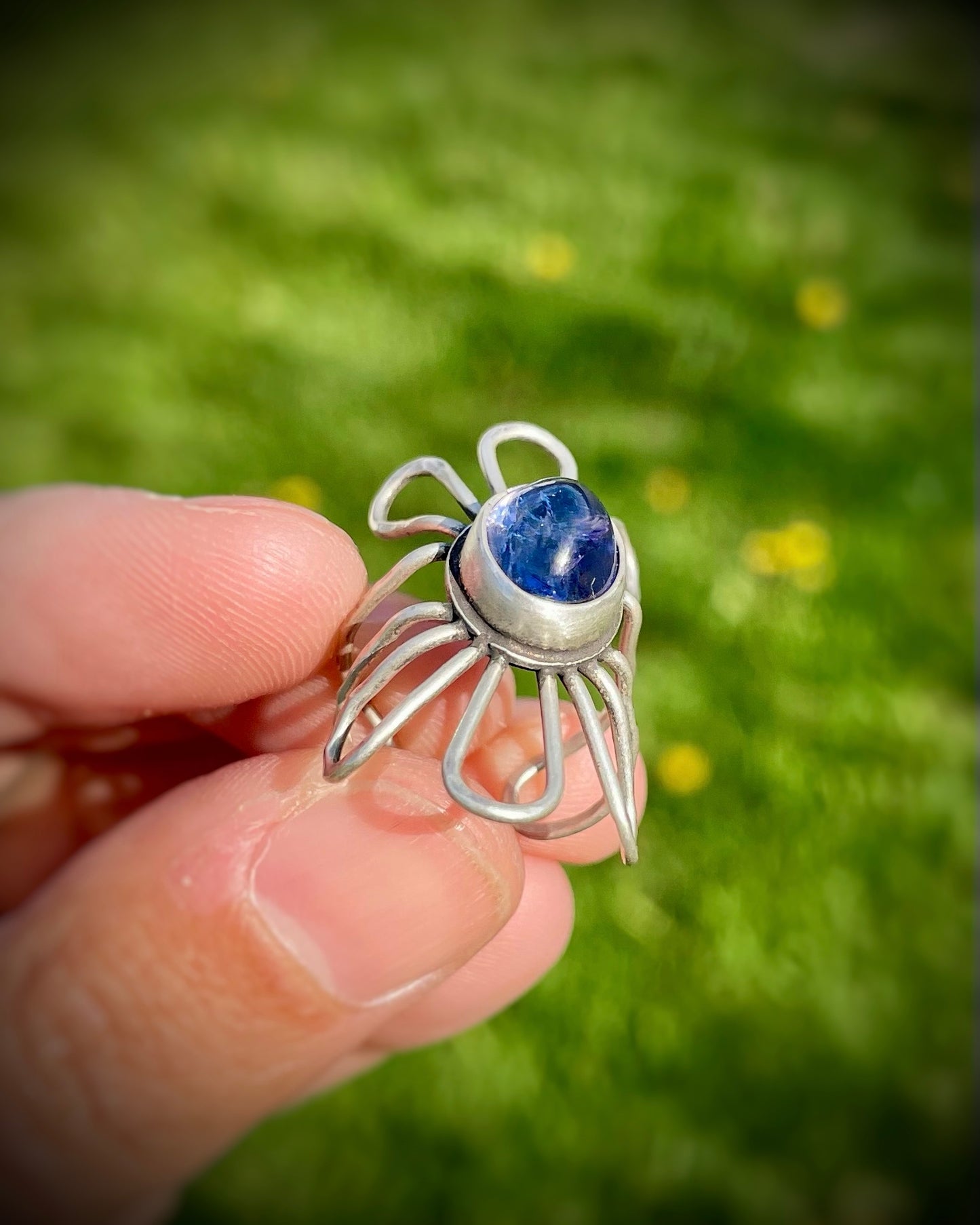 Tanzanite Flower Ring II