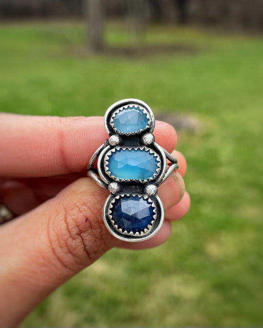 Multi-Gemstone Ring - Bright Blues