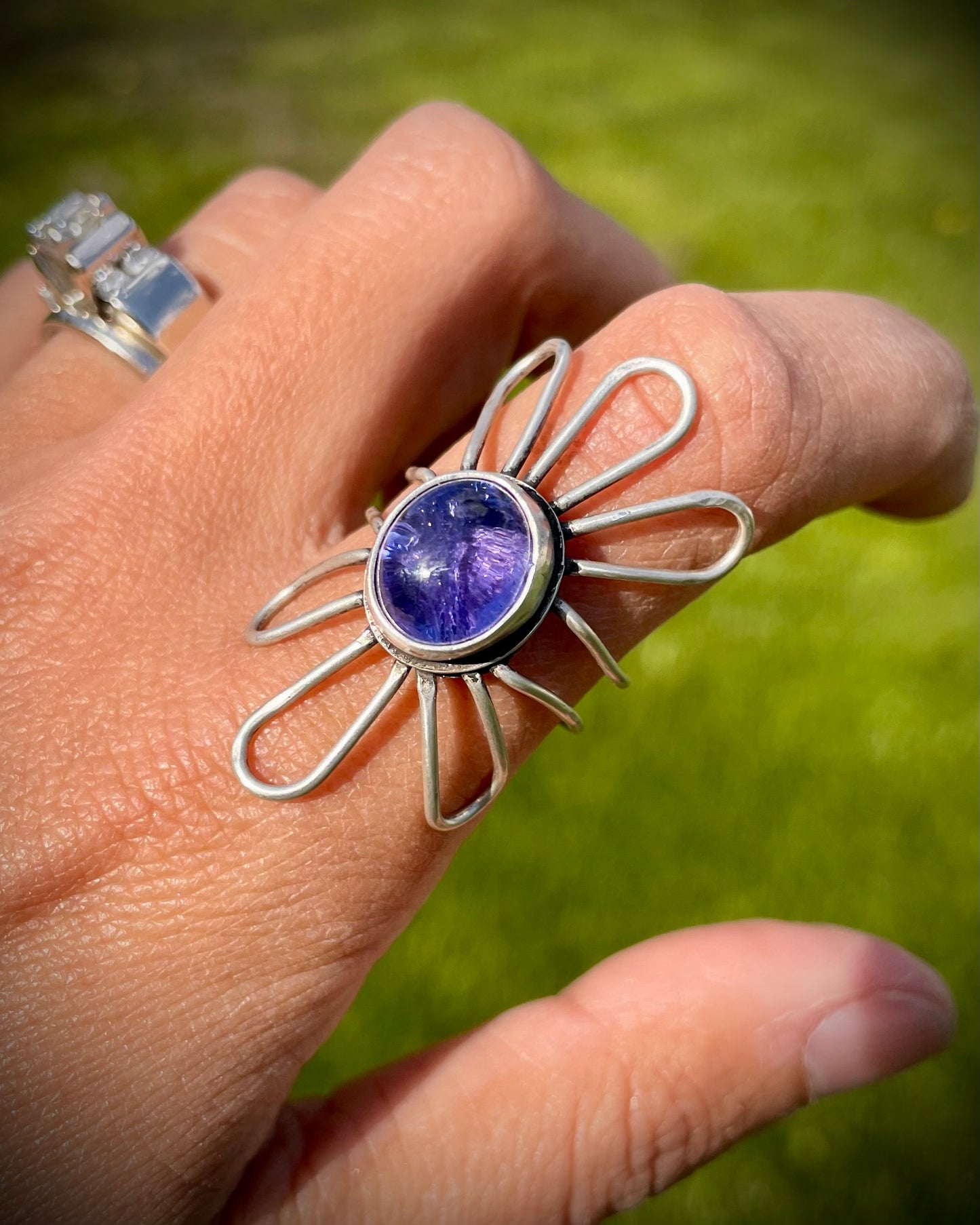 Tanzanite Flower Ring I