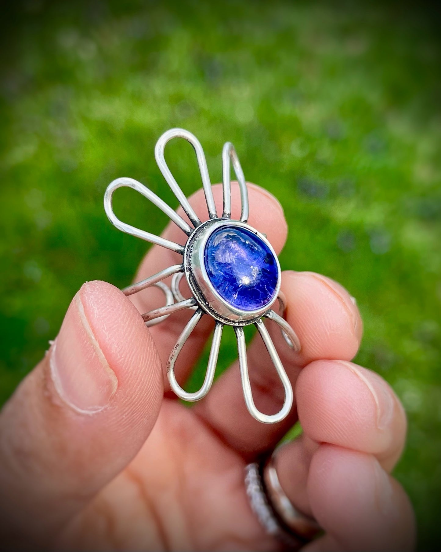 Tanzanite Flower Ring I