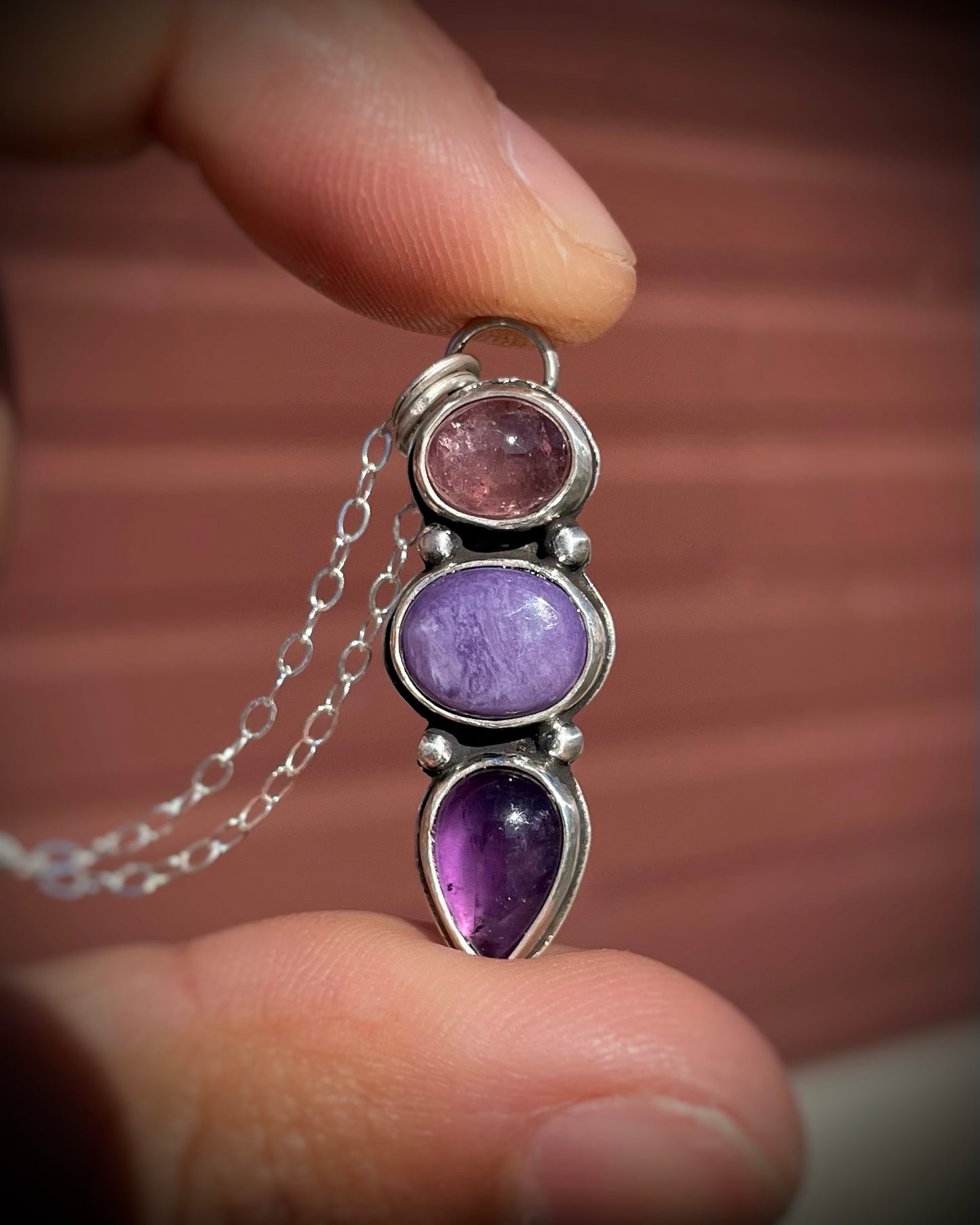 Plum Blush Pendant