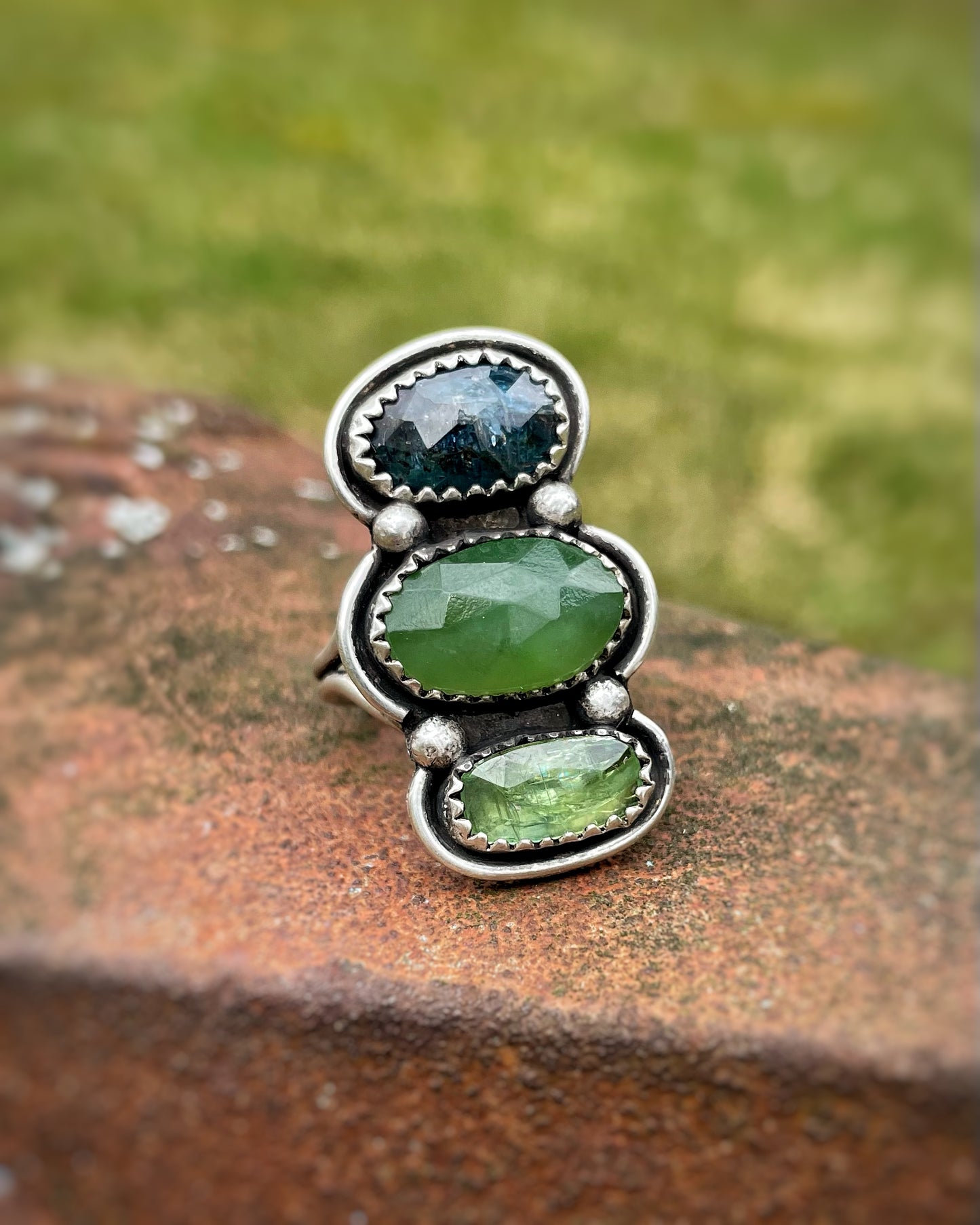 Multi-Gemstone Ring - Lush Greens