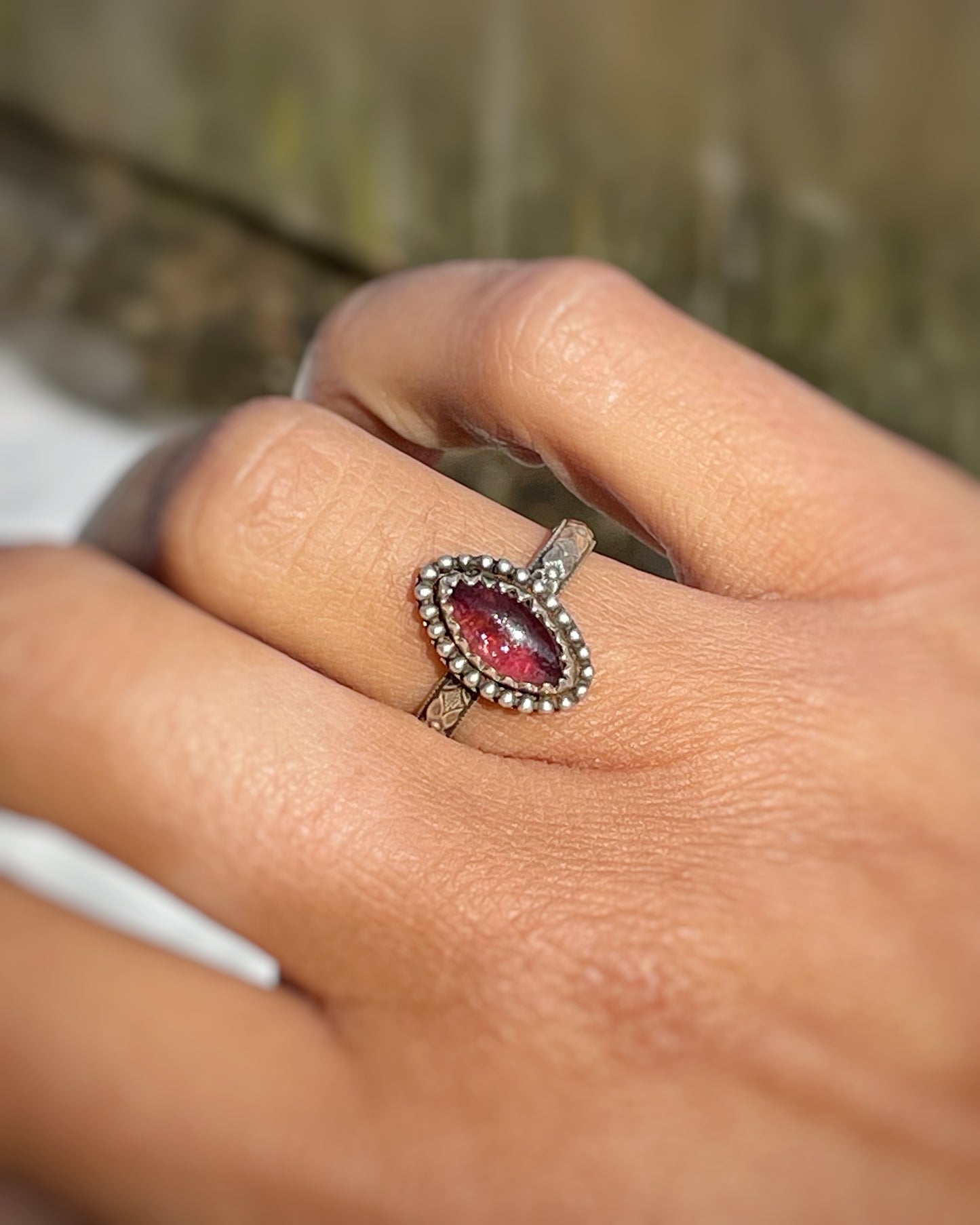 Pink Tourmaline Marquise Ring