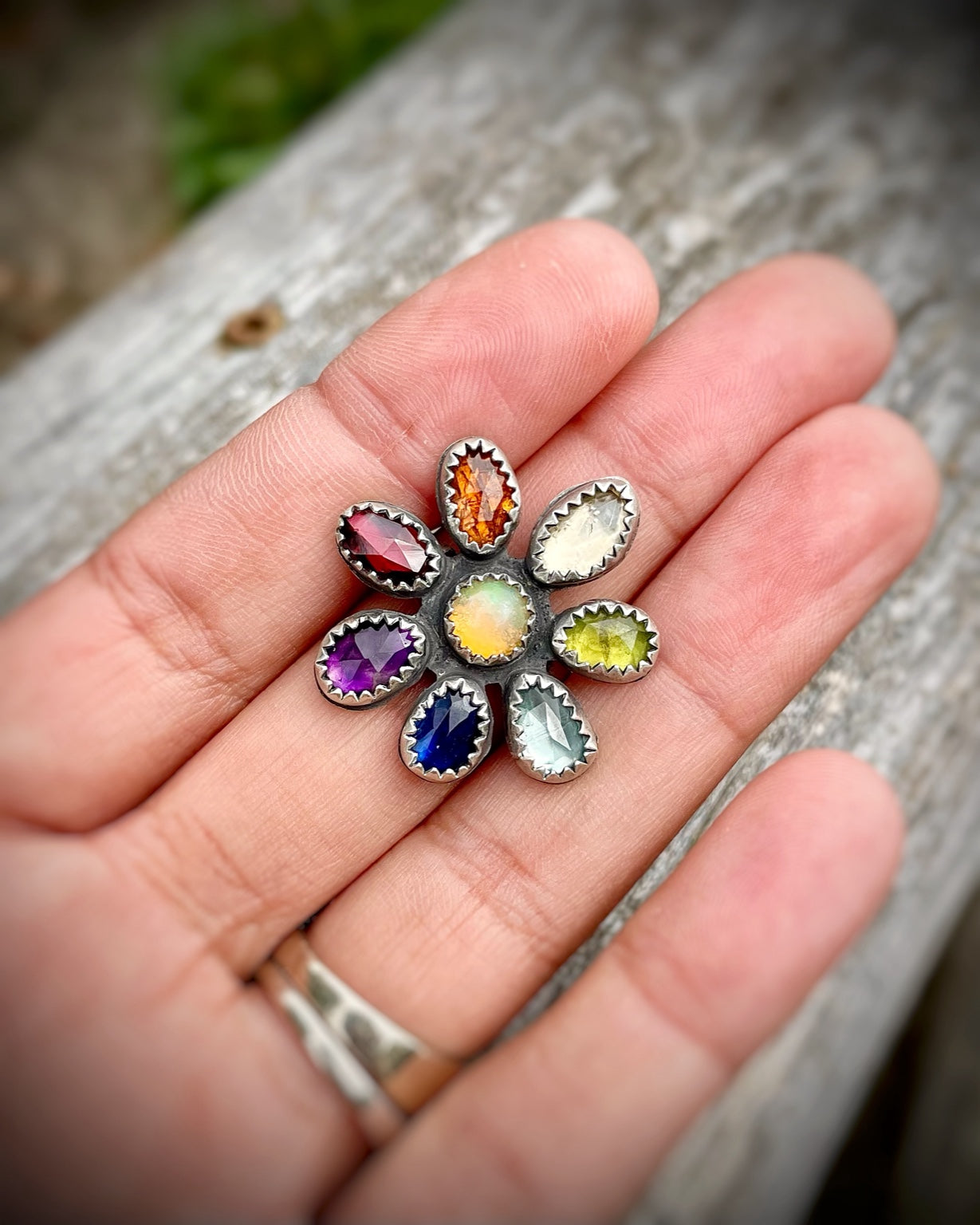 Rainbow Bloom Ring