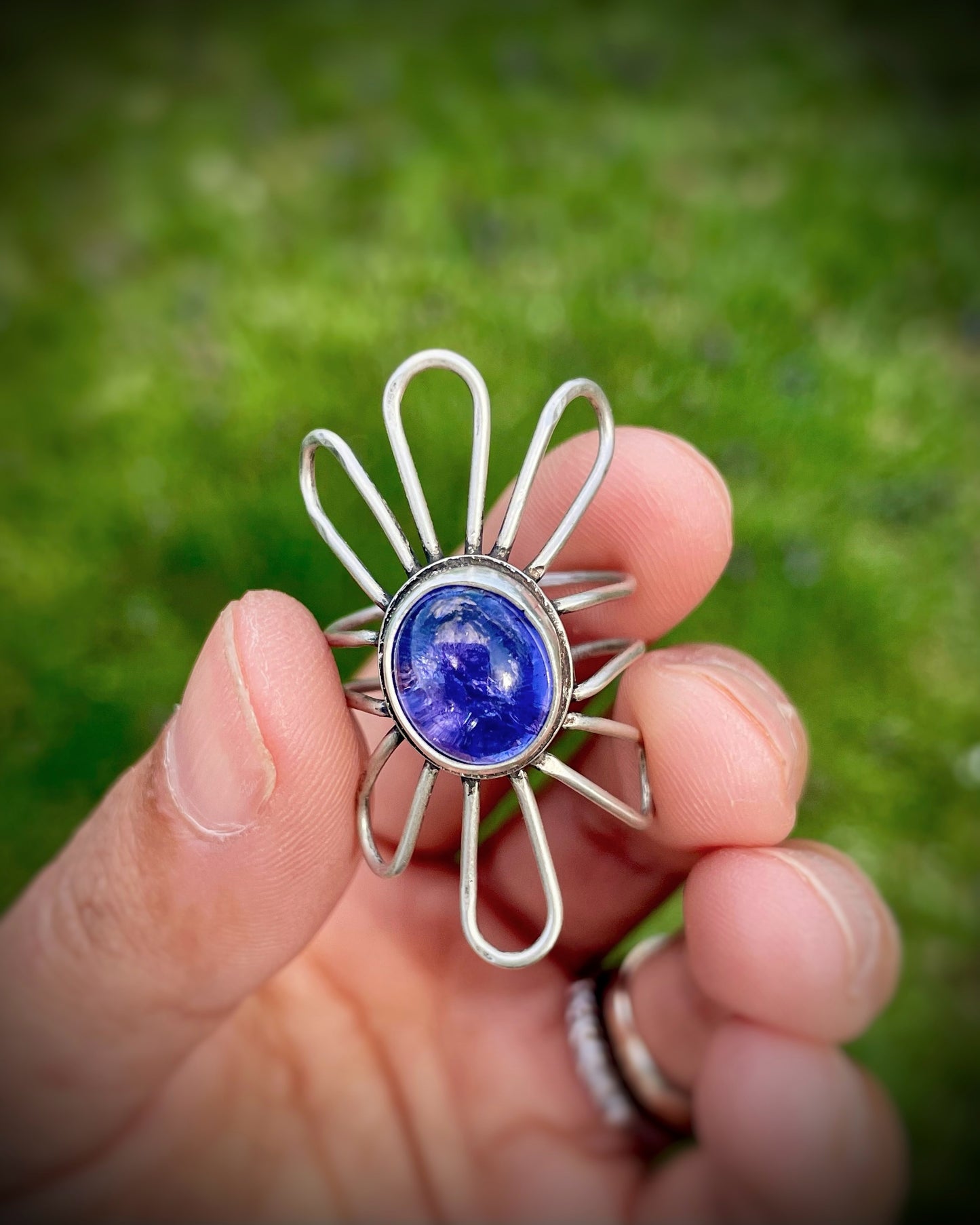 Tanzanite Flower Ring I