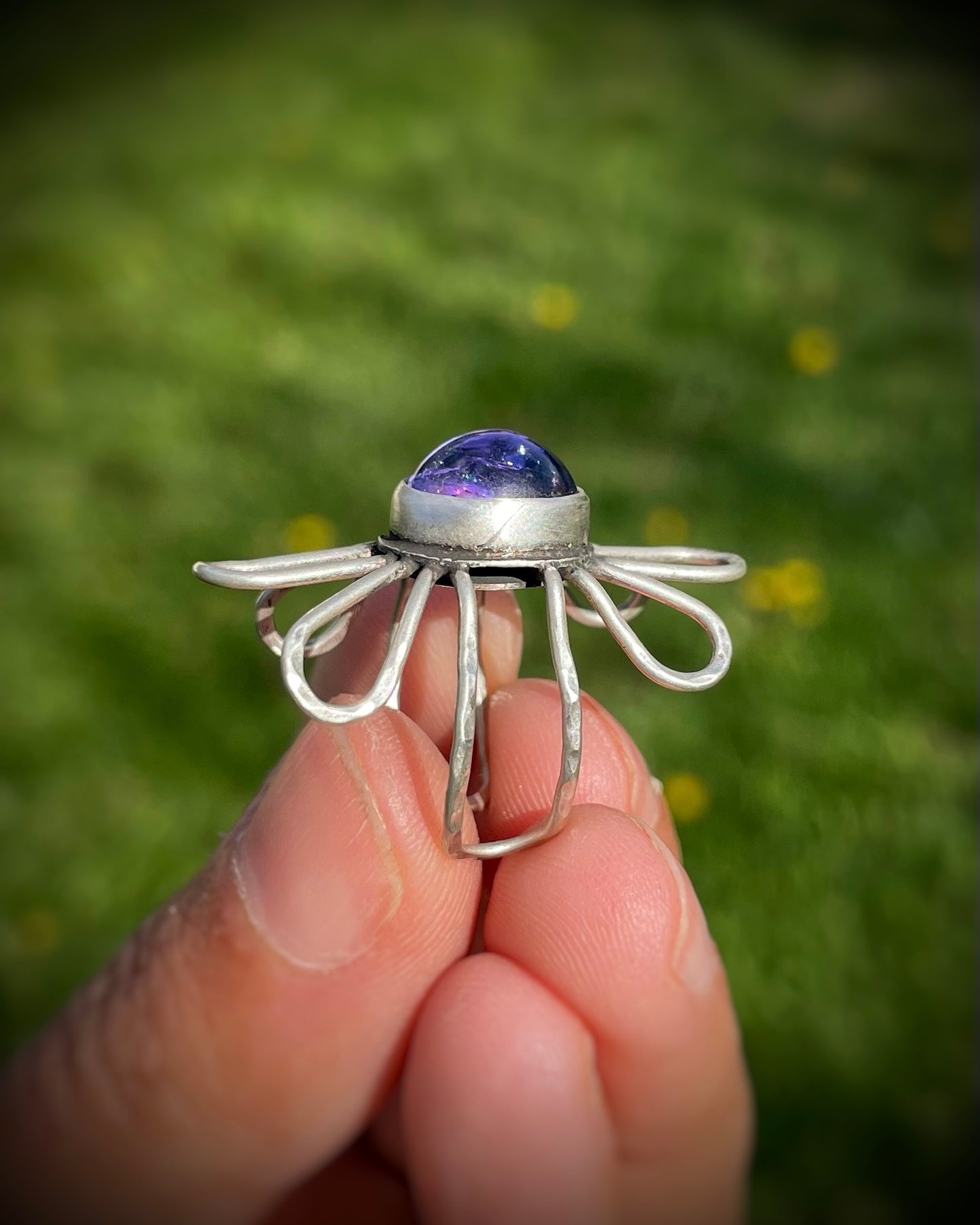 Tanzanite Flower Ring II