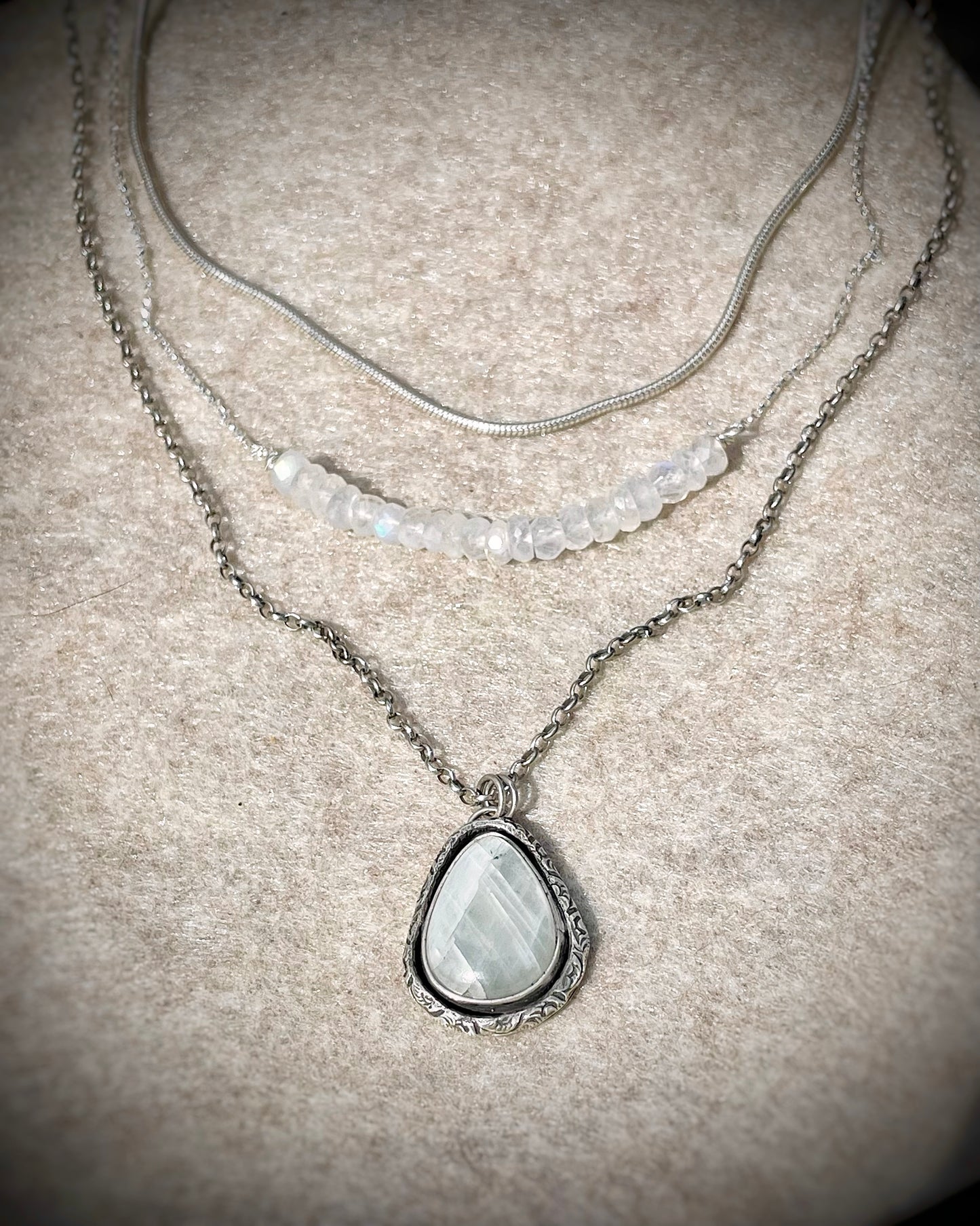 Gemstone Bar Necklace