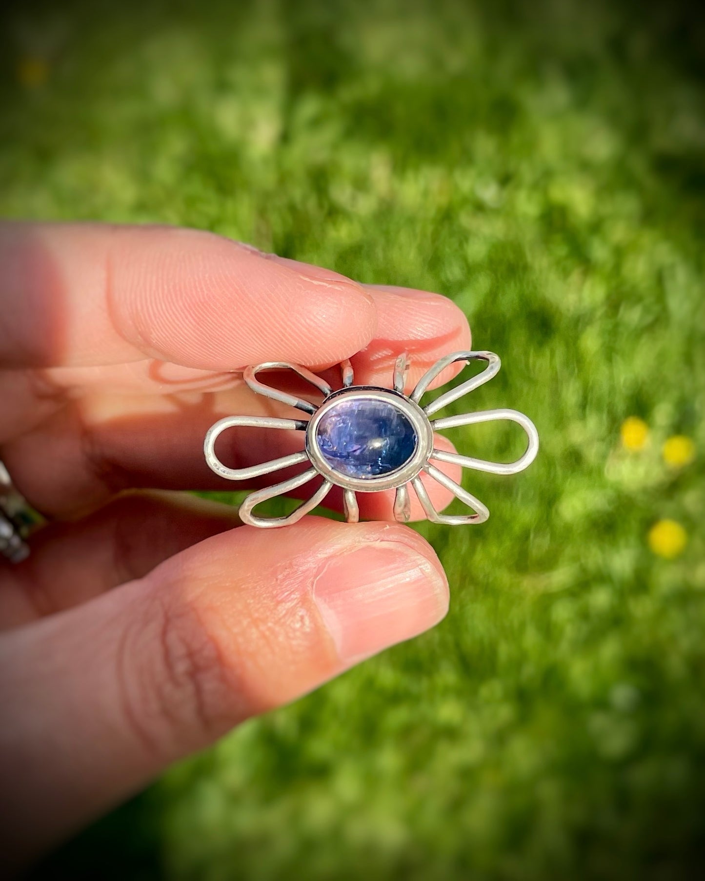 Tanzanite Flower Ring II