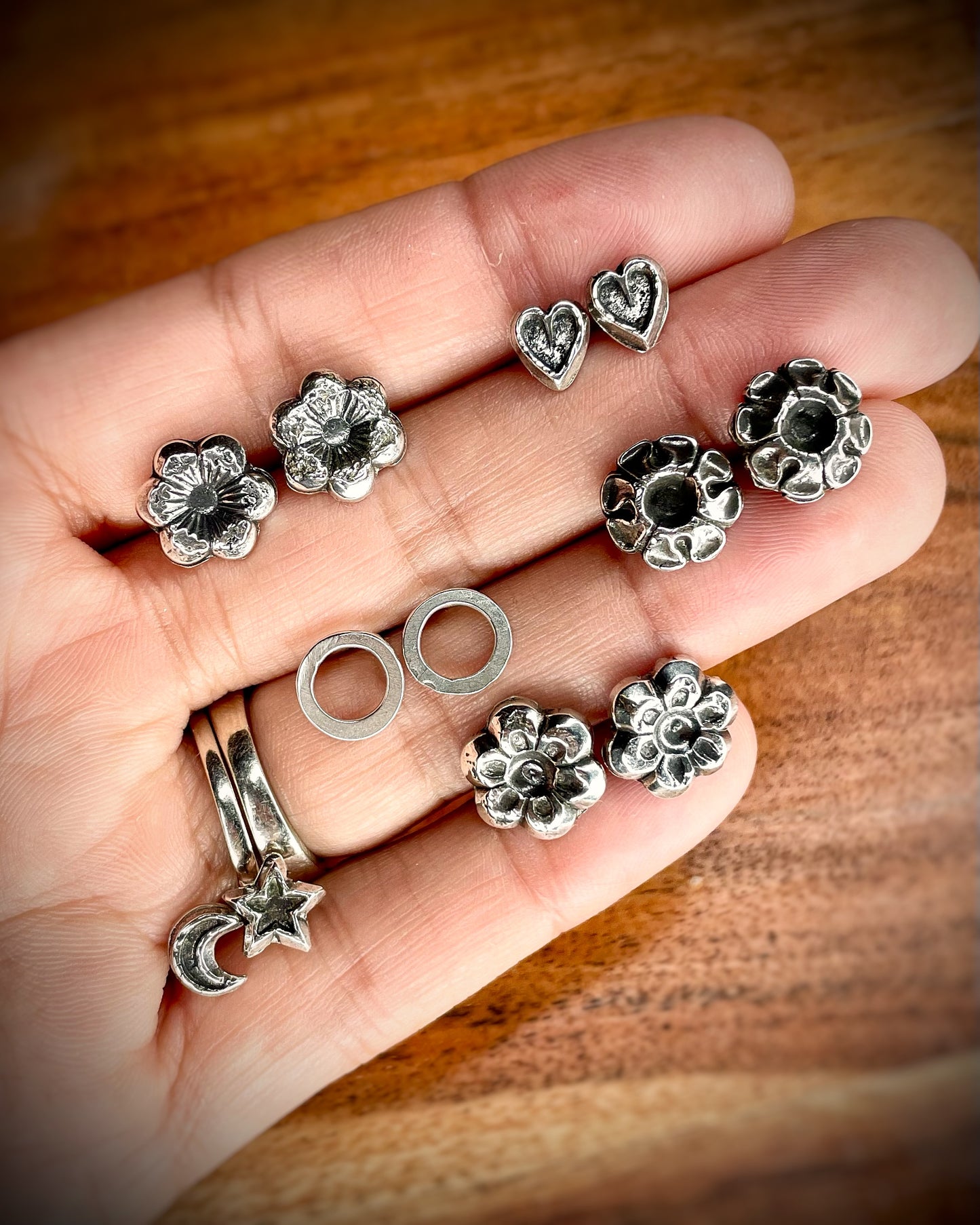 Recycled Sterling Silver Studs