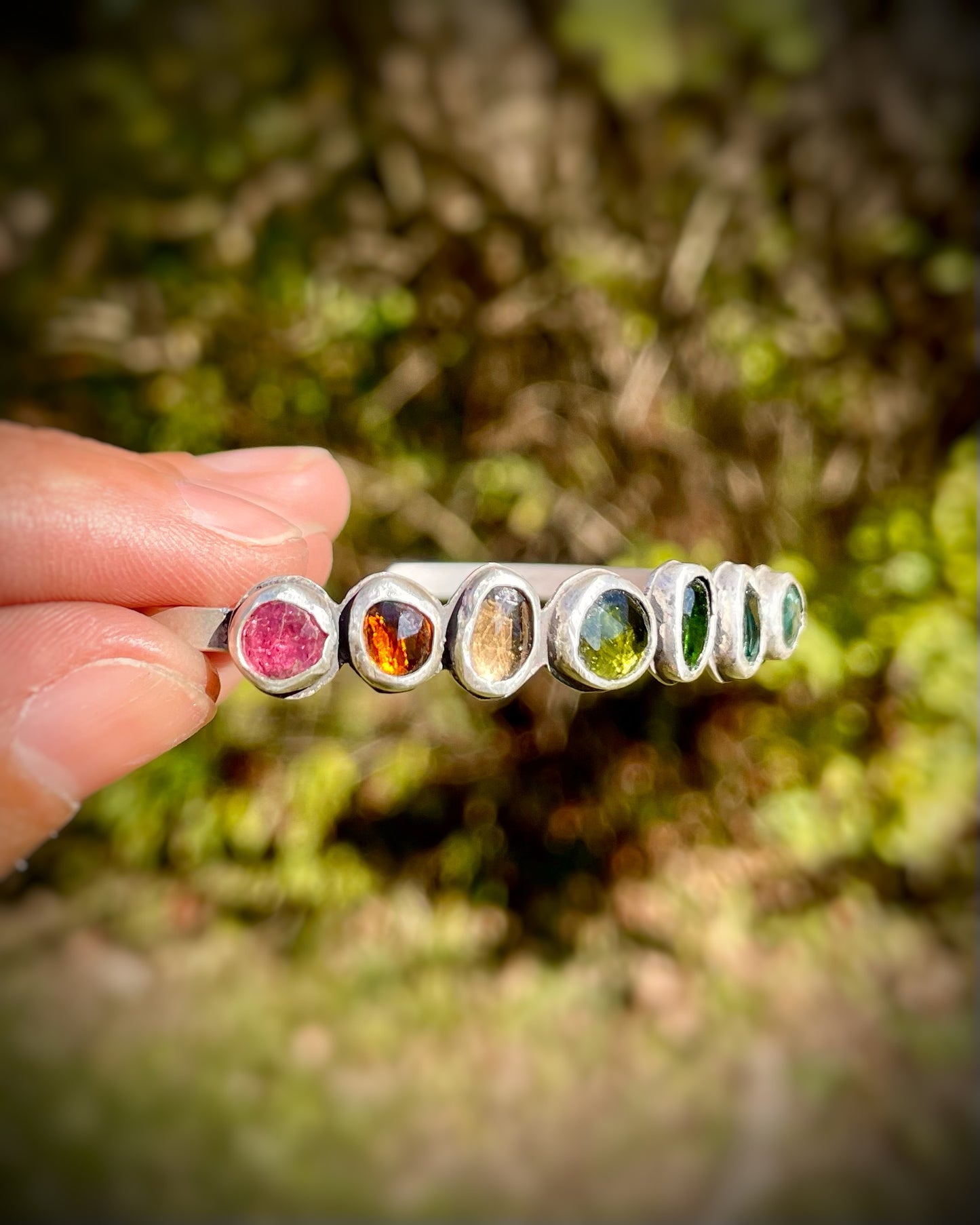 Tourmaline Rainbow Cuff (Sz Small)