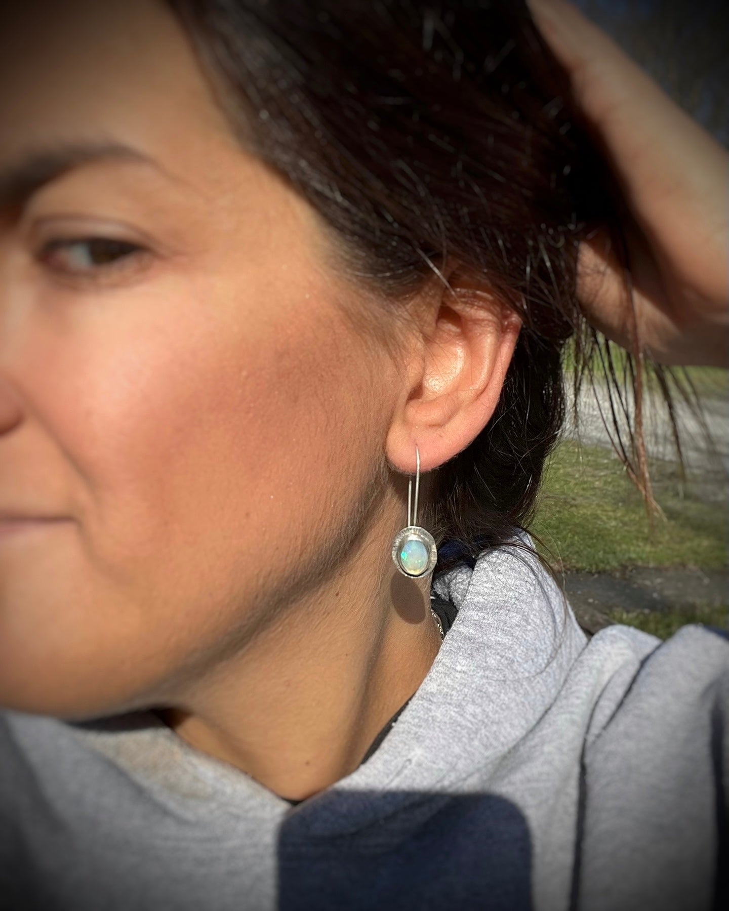 Gemstone Drop Earrings