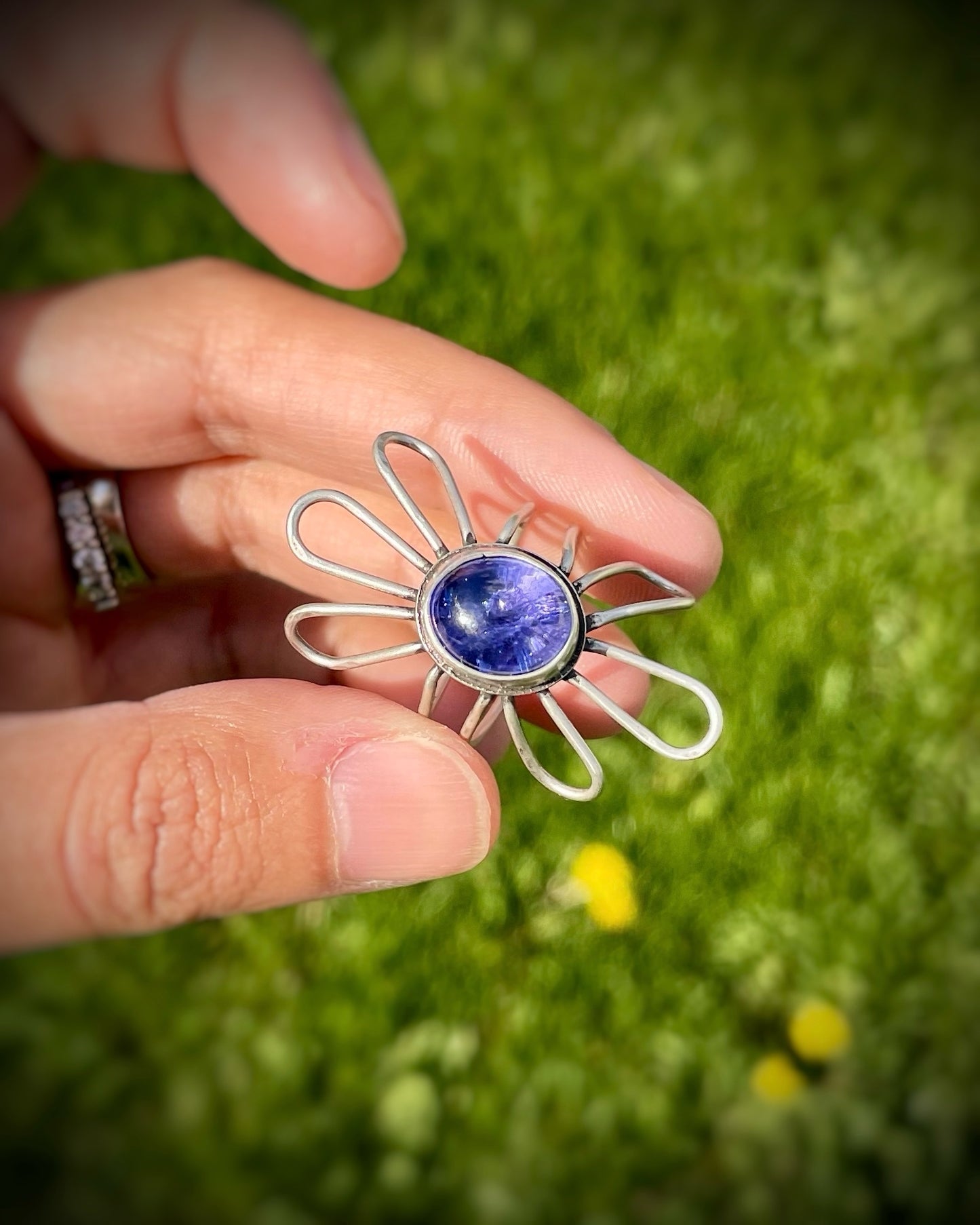 Tanzanite Flower Ring I