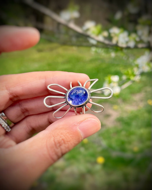 Tanzanite Flower Ring I