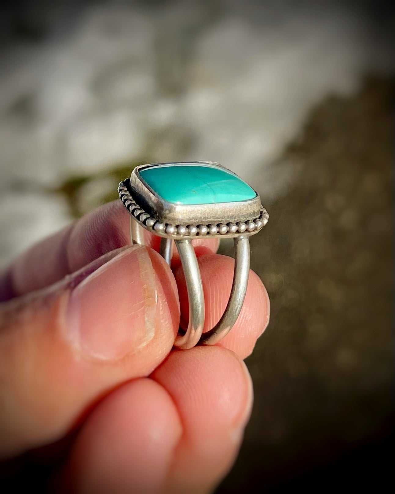 Turquoise Square Ring
