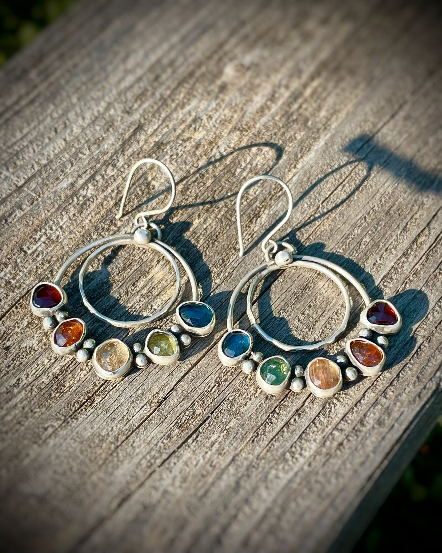 Rainbow Solstice Hoops