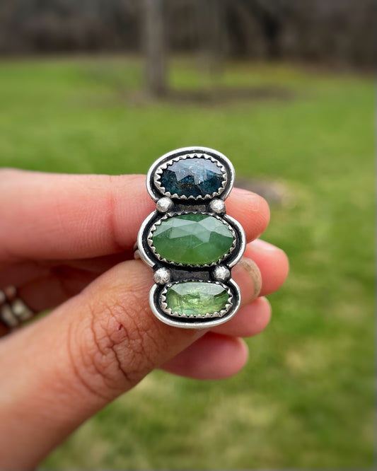 Multi-Gemstone Ring - Lush Greens