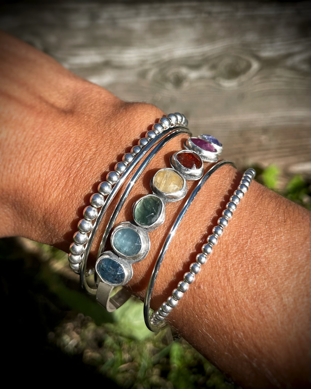 Minimalist Sterling Silver Stacking Cuffi