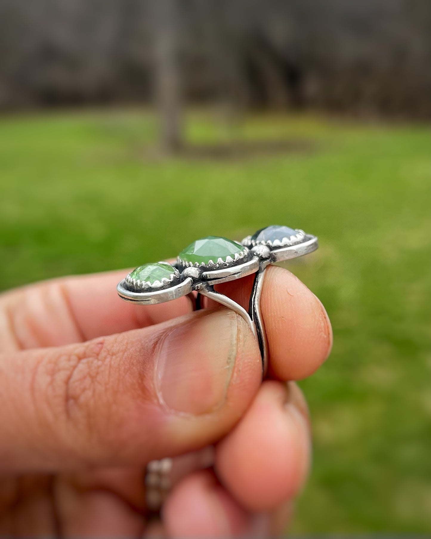 Multi-Gemstone Ring - Lush Greens