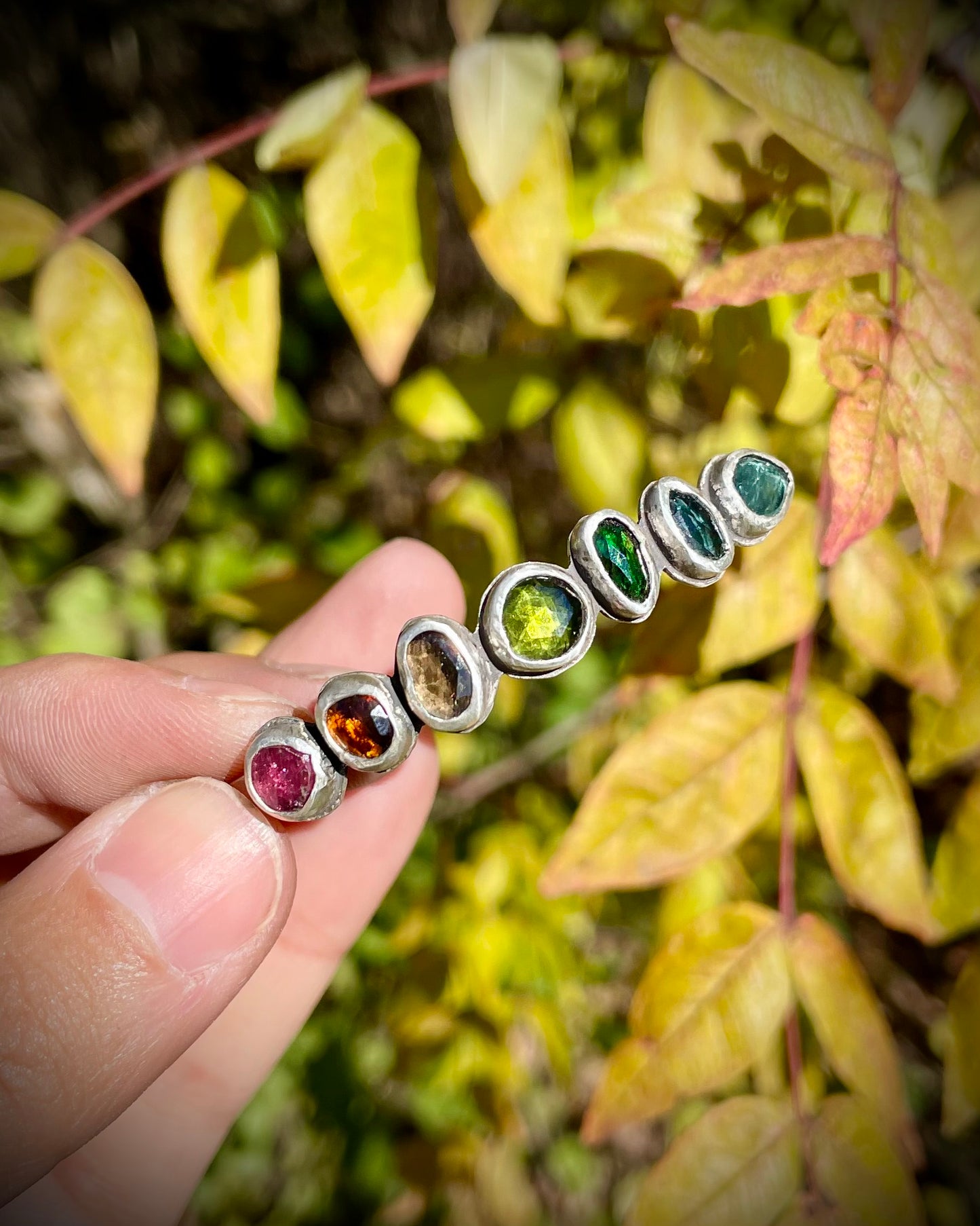 Tourmaline Rainbow Cuff (Sz Small)
