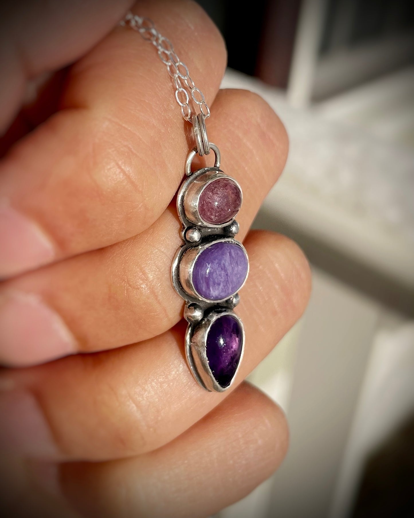 Plum Blush Pendant