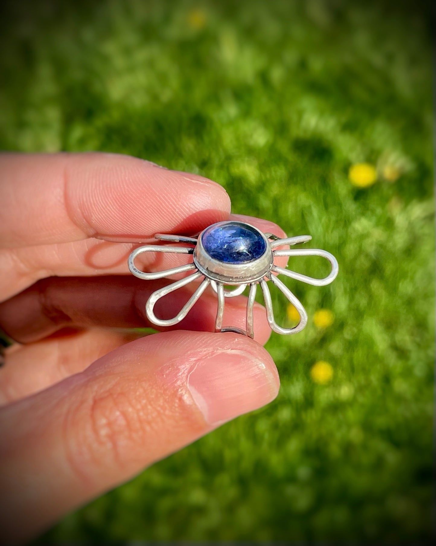 Tanzanite Flower Ring II